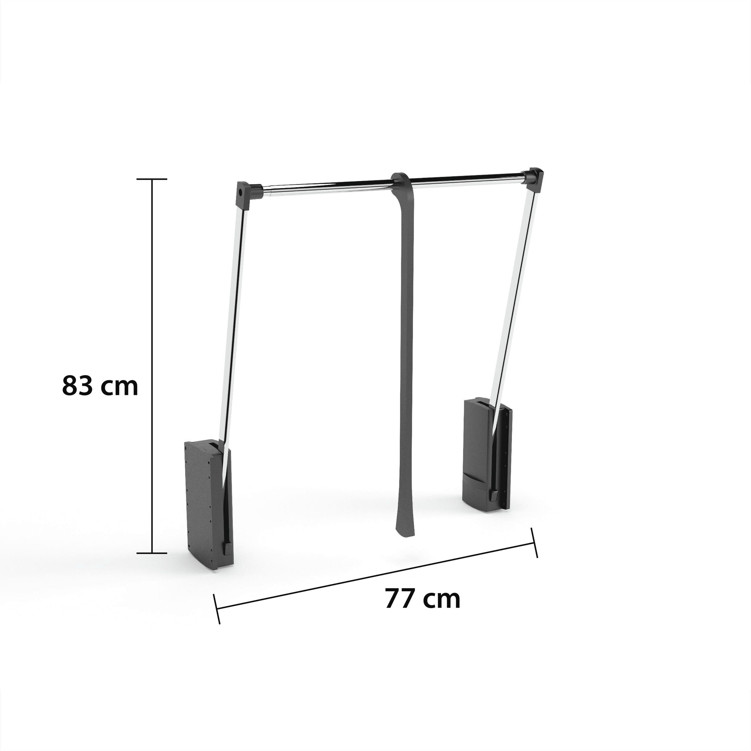rauch Kleiderstange »Zubehör für Rauch-Schränke Garderobe Kleiderschrank Schranklift« Breite 77-120 cm, viel Stauraum für Hänge-Kleidung