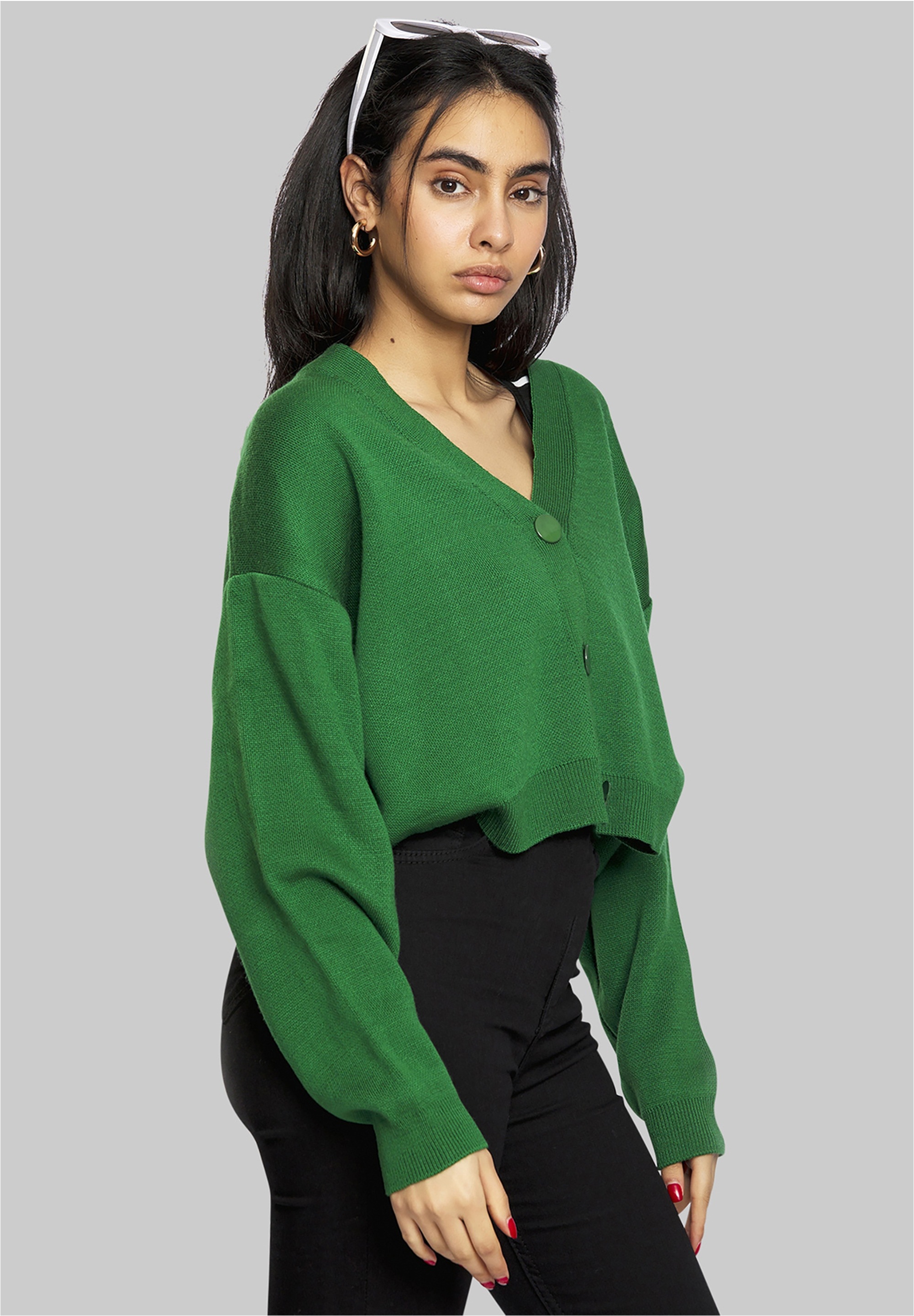 freshlions Strickjacke »Aylen«, mit kurzem Schnitt