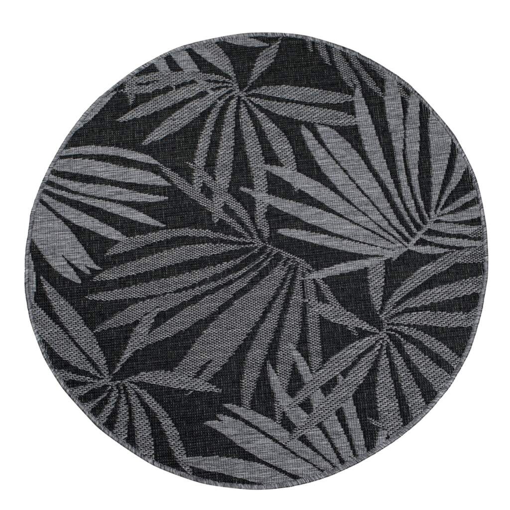 Carpet City Outdoorteppich »DUO RUG 5771«, rund, 5 mm Höhe, Wendeteppich Wetterfest In- & Outdoor, Balkon, Terrasse, Wohnzimmer