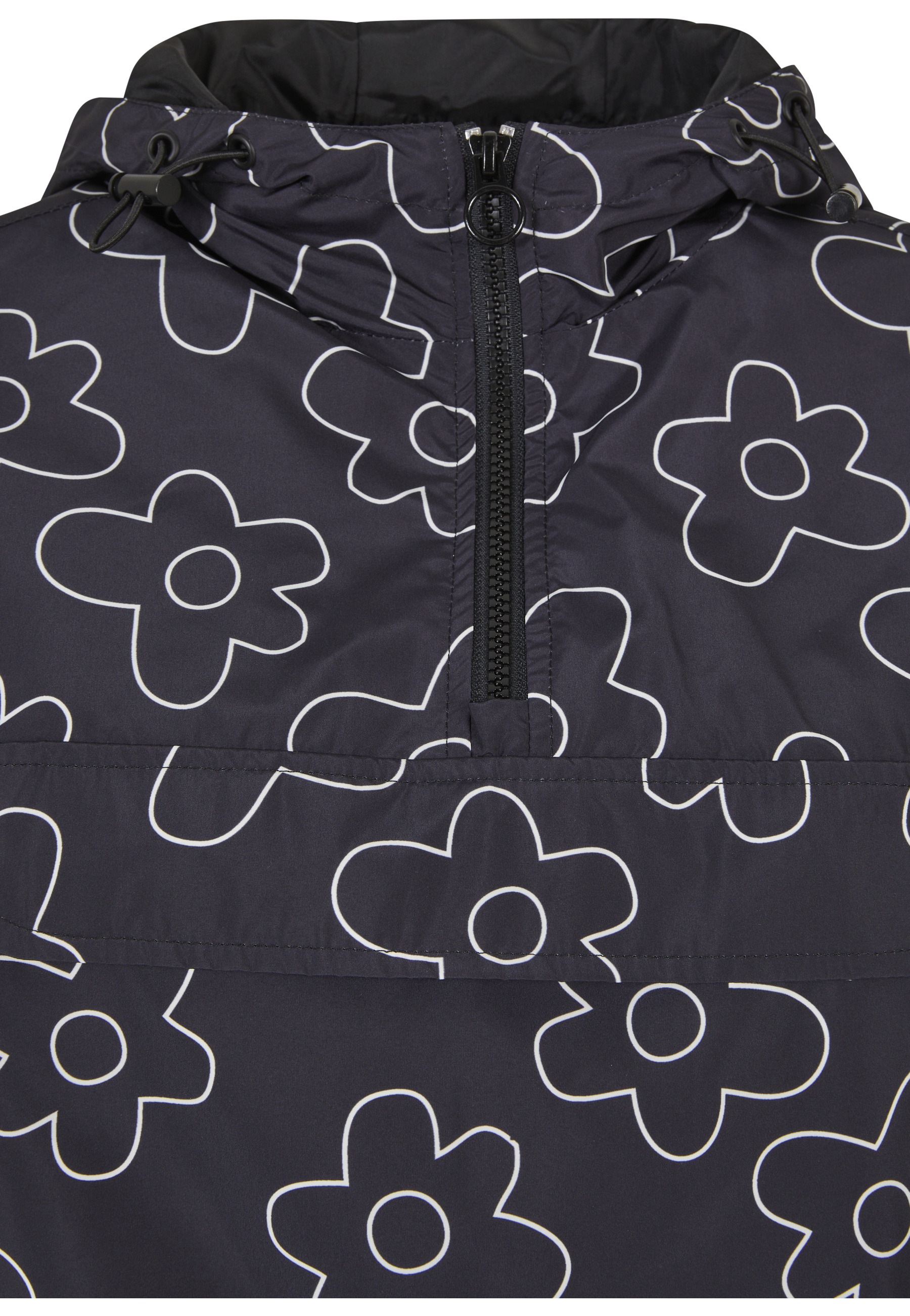 URBAN CLASSICS Langmantel »Urban Classics Damen Ladies AOP Pullover Jacket«