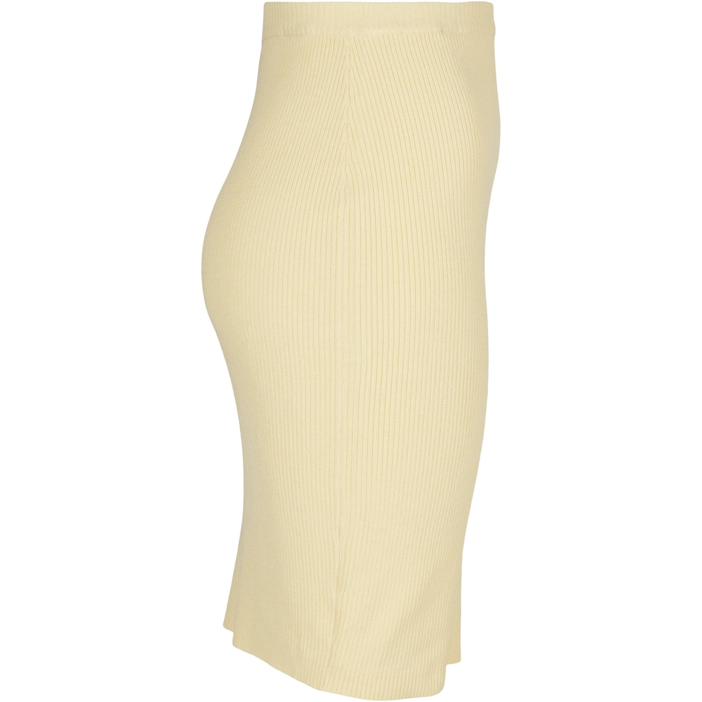 URBAN CLASSICS Sommerrock »Urban Classics Damen Ladies Rib Knit Skirt«, (1 tlg.)