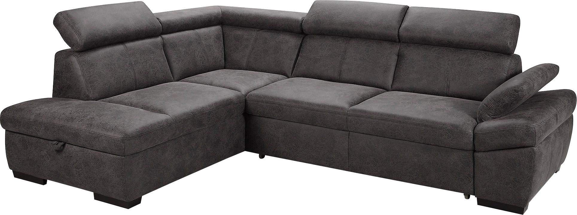 Thumbnail - exxpo - sofa fashion Ecksofa "Salerno, klassisch modernes Funktionssofa, hoher Sitzkomfort, L-Form", inkl. Kopf- und Arm...