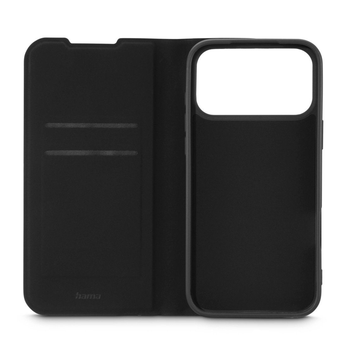 Hama Smartphone-Mappe »Handytasche mit Standfunktion für Apple iPhone 17 Pro Max 18 Pro Max« Standfunktion, Kartenfächer, Magnetverschluss, Anti-Rutsch-Oberfläche