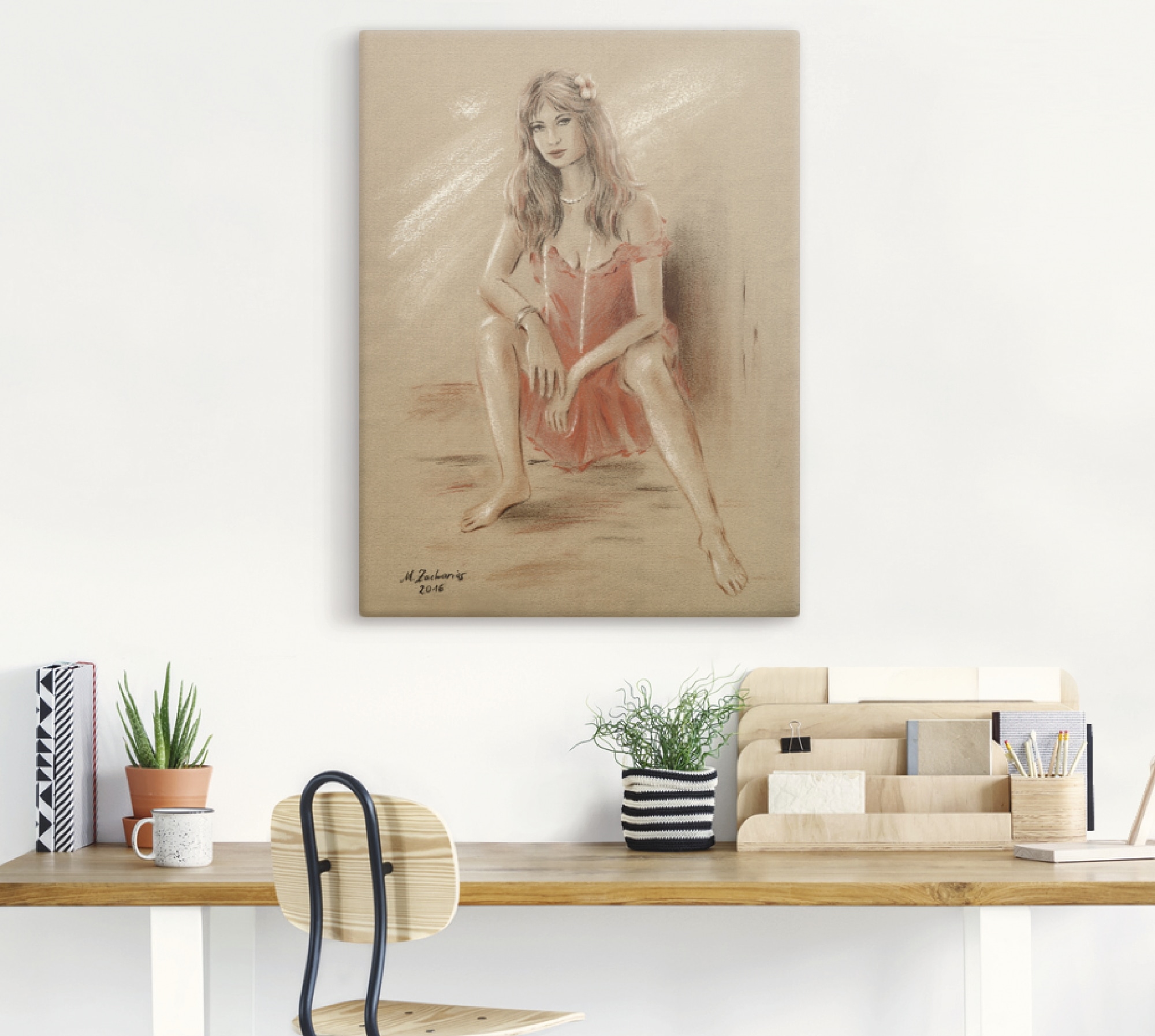 Artland Wandbild »Sehnsucht - Erotik Frauen«, Frau, (1 St.), als Leinwandbild, Poster in verschied. Größen