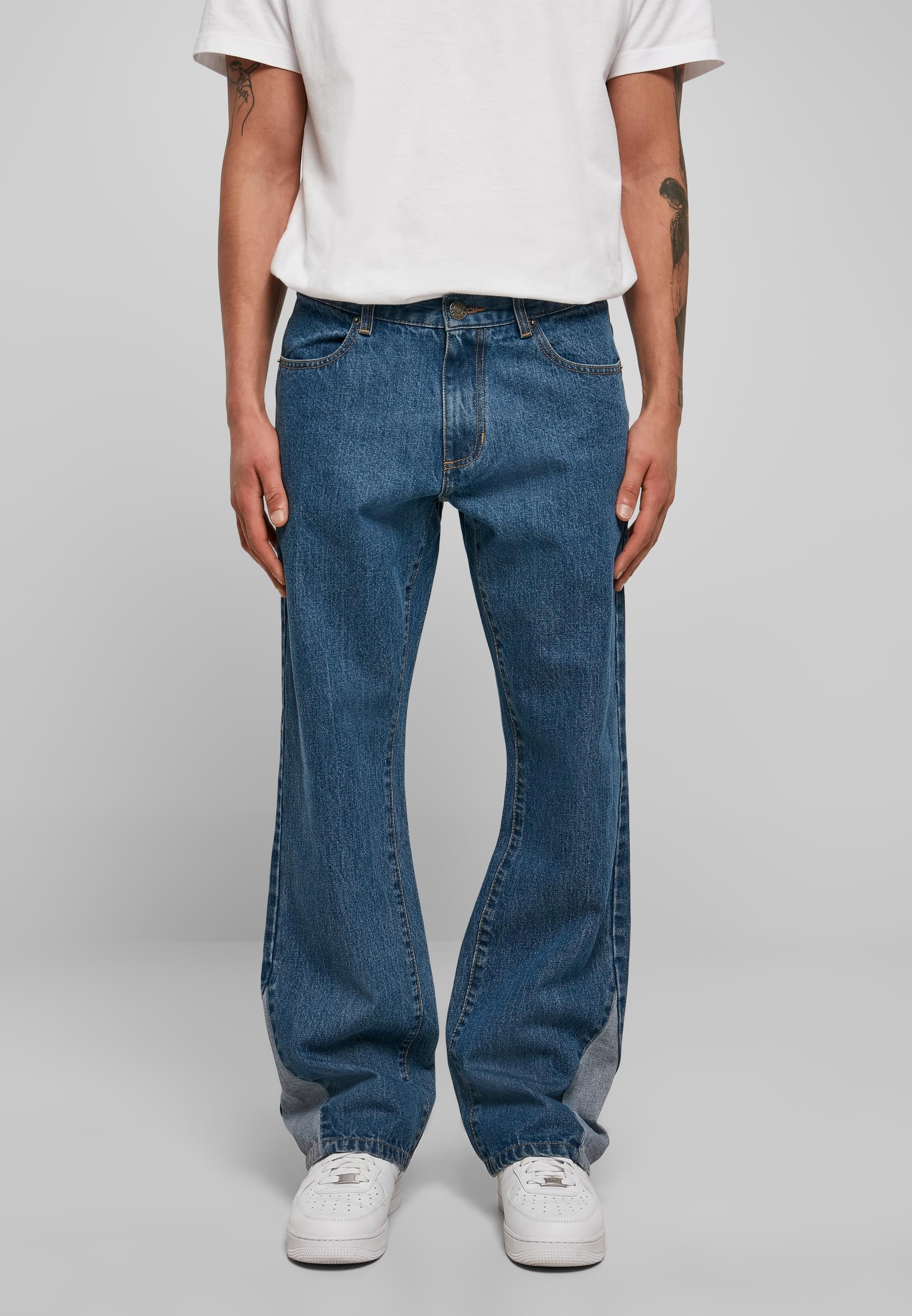 URBAN CLASSICS Bequeme Jeans »Urban Classics Herren Organic Triangle Denim«, (1 tlg.)