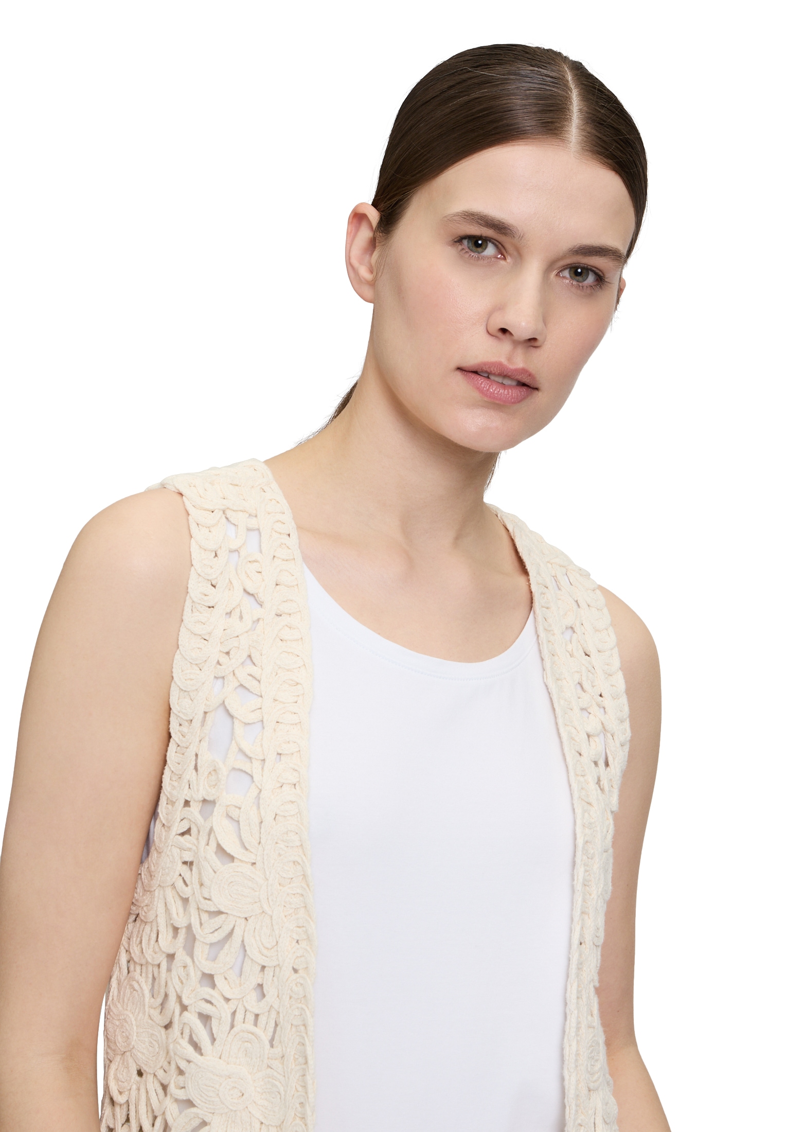 Cartoon Strickjacke »Cartoon Sommerweste mit V-Ausschnitt«, Material