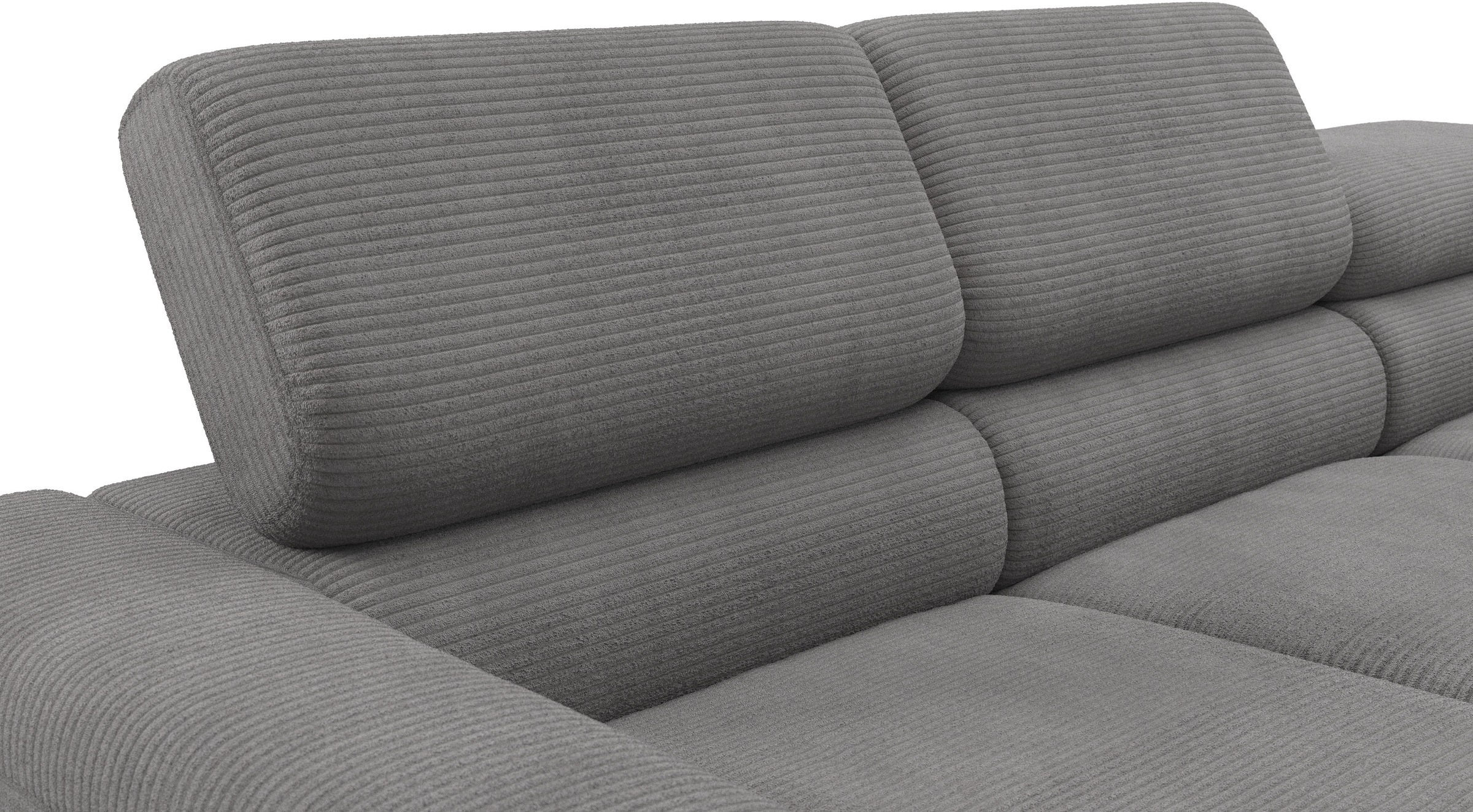 Home affaire Ecksofa »Ecksofa, L-Form,  incl. Kopfteilverstellung, Breite 258 cm« wahlweise elektrische Sitztiefenverstellung