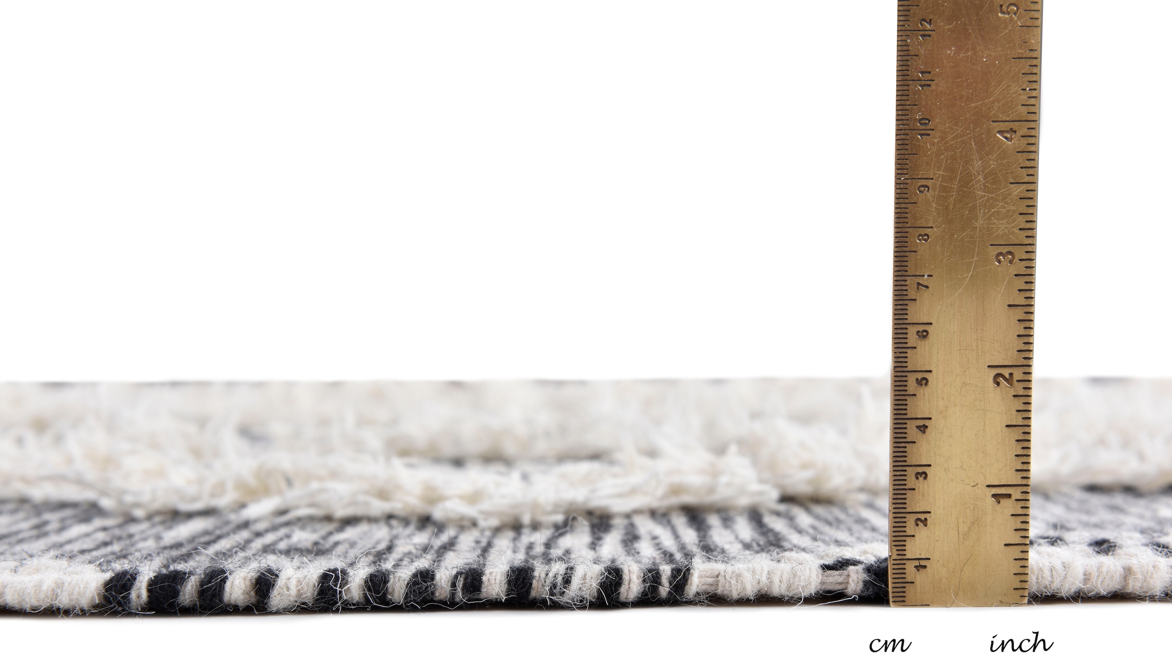 THEKO Wollteppich »Mora - 14019«, rechteckig, Handweb Teppich, reine Wolle, handgewebt, Rauten Design, mit Fransen
