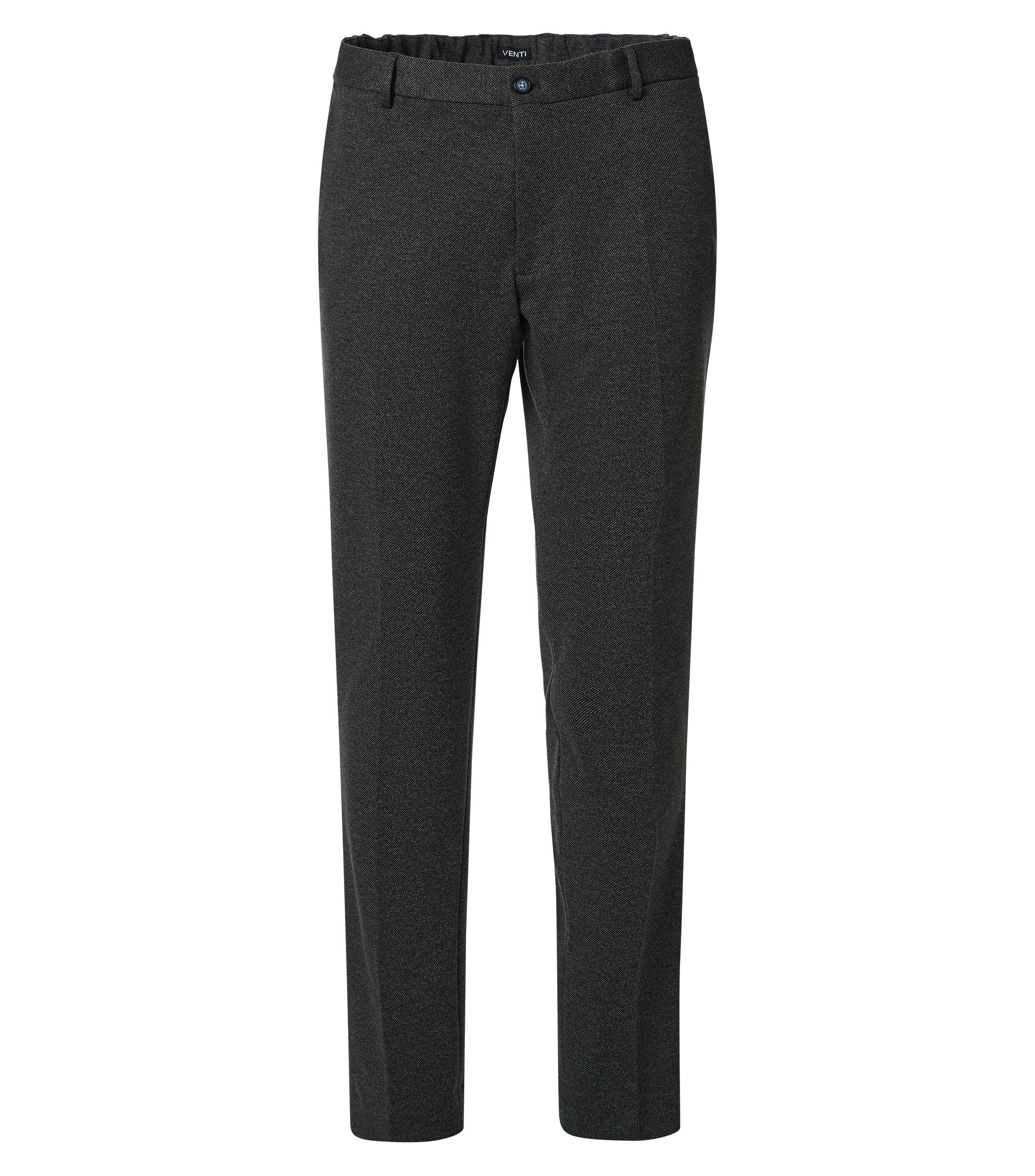 VENTI Herren Anzughose "VENTI Anzughose uni", grau, Gr. 52, 46% Polyester, 29% Polyamid, 19% Viskose, 6% Elasthan, Hosen