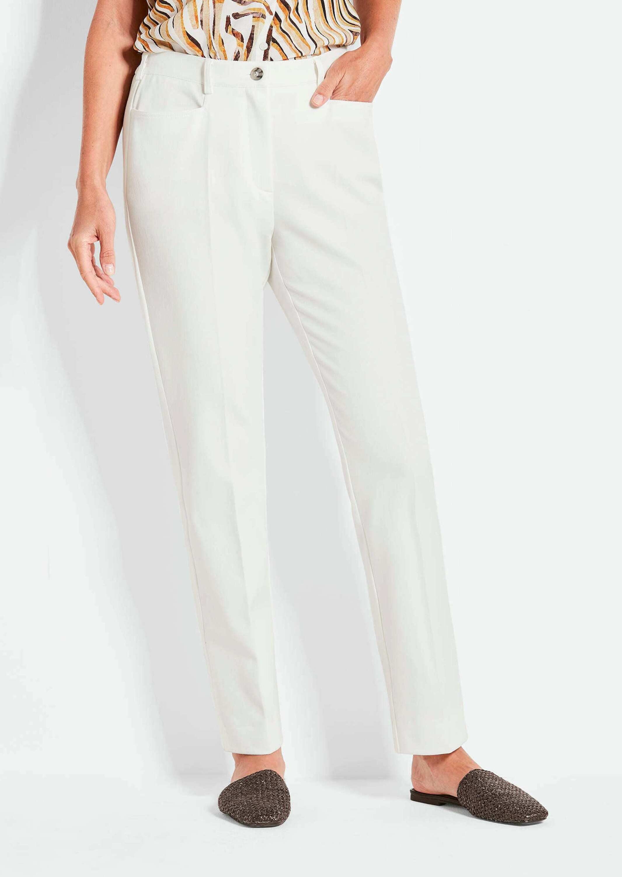 GOLDNER Stoffhose "Kurzgröße Bauchweghose Adelina mit Formbund" günstig online kaufen