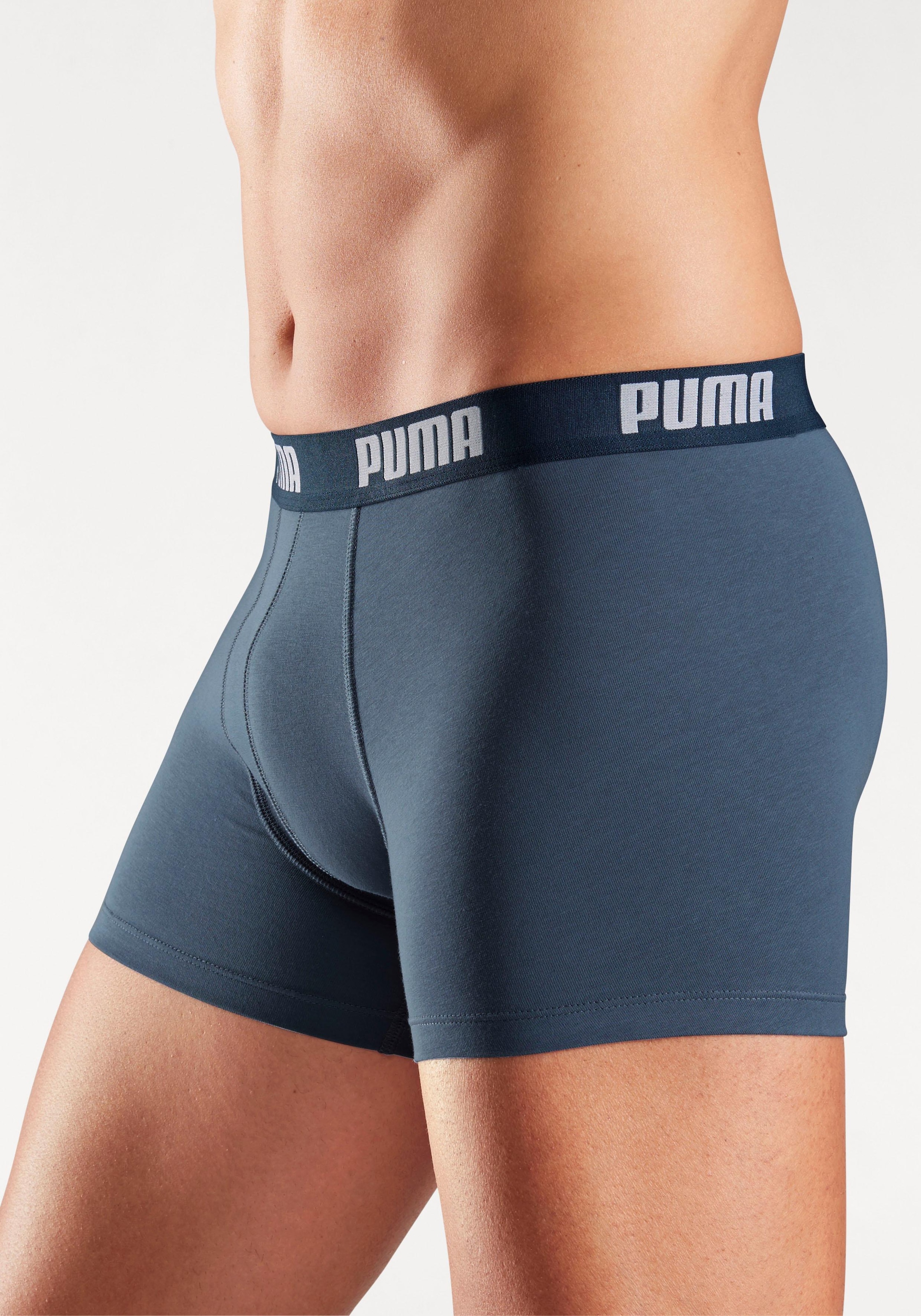 PUMA Boxer, (Packung, 3 St.), in 3 Blautönen