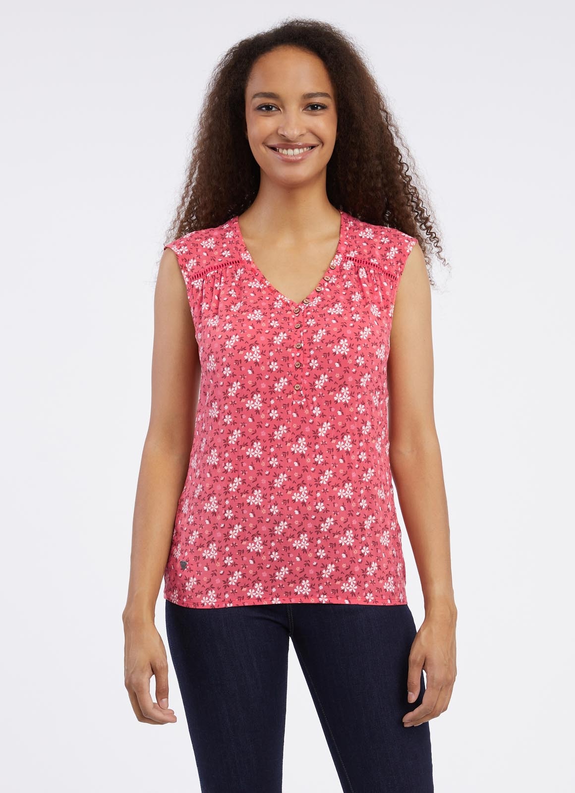 Ragwear V-Shirt "SALTTY B", V-Ausschnitt mit Zierknöpfen im Relax Fit