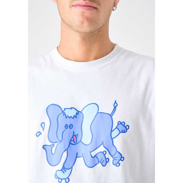 Cleptomanicx T-Shirt »Happy Elefant«, (1 tlg.), im boxy Cut ▷ bestellen |  BAUR