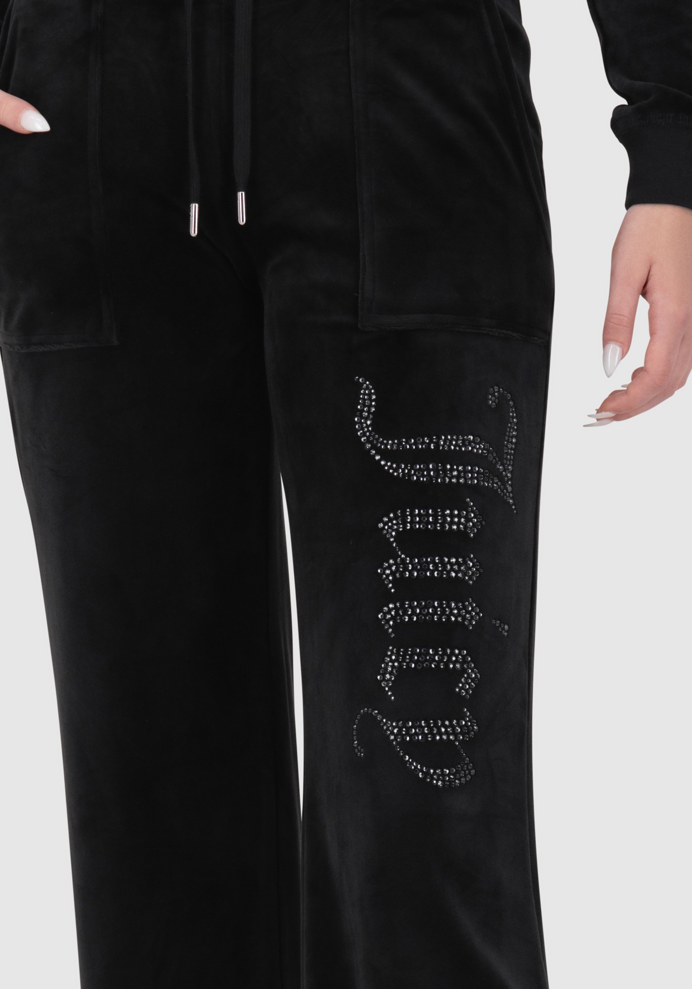 Juicy Couture Sweathose »LAYLA PANT JEWELLED Damen«, Trainingshose Damen, Sweathose, Velour, Jogginghose mit Glitzer, Sale