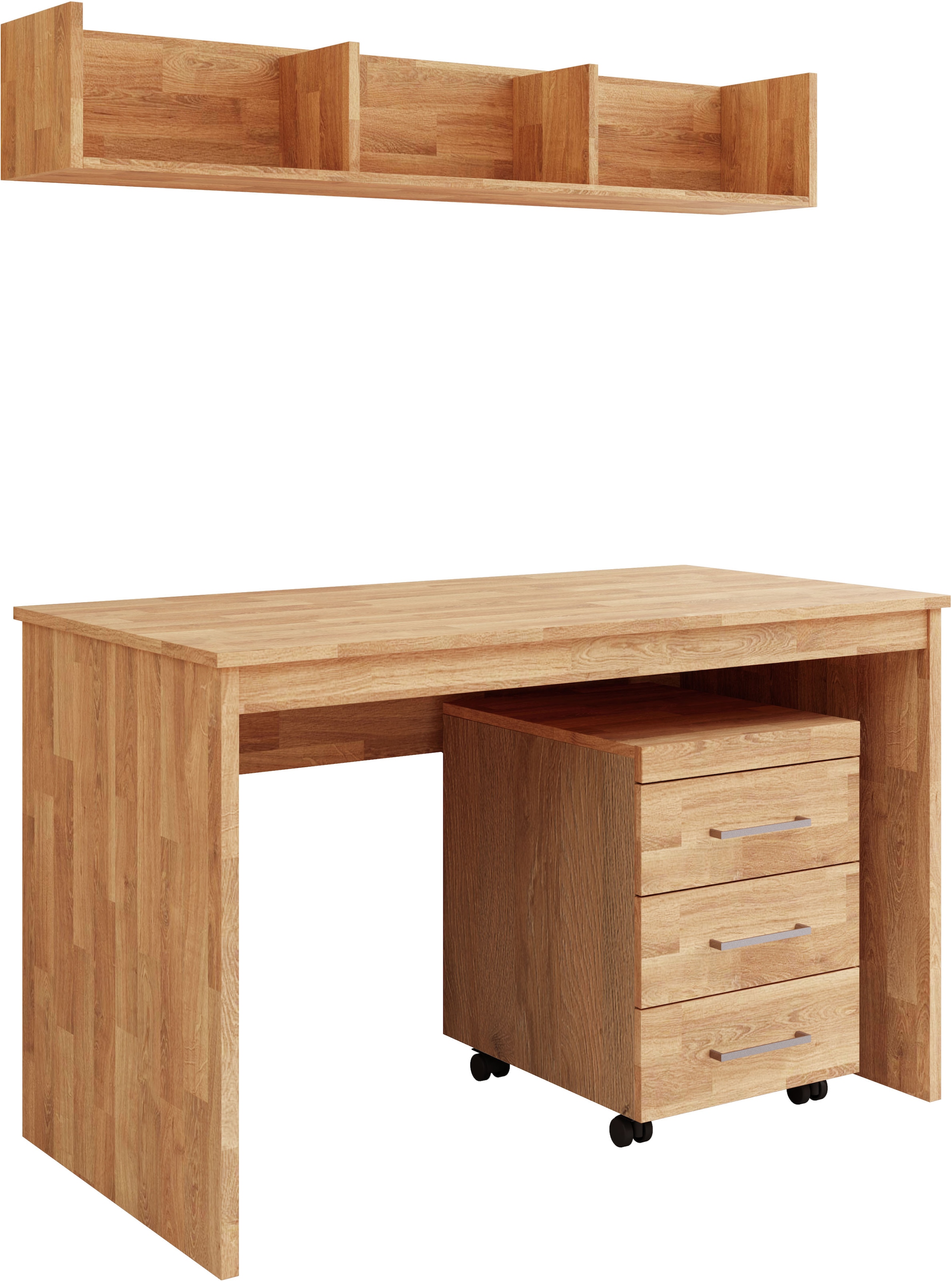Home affaire Büromöbel-Set "Logo" Set, Set besteht aus Schreibtisch,Rollcoi günstig online kaufen