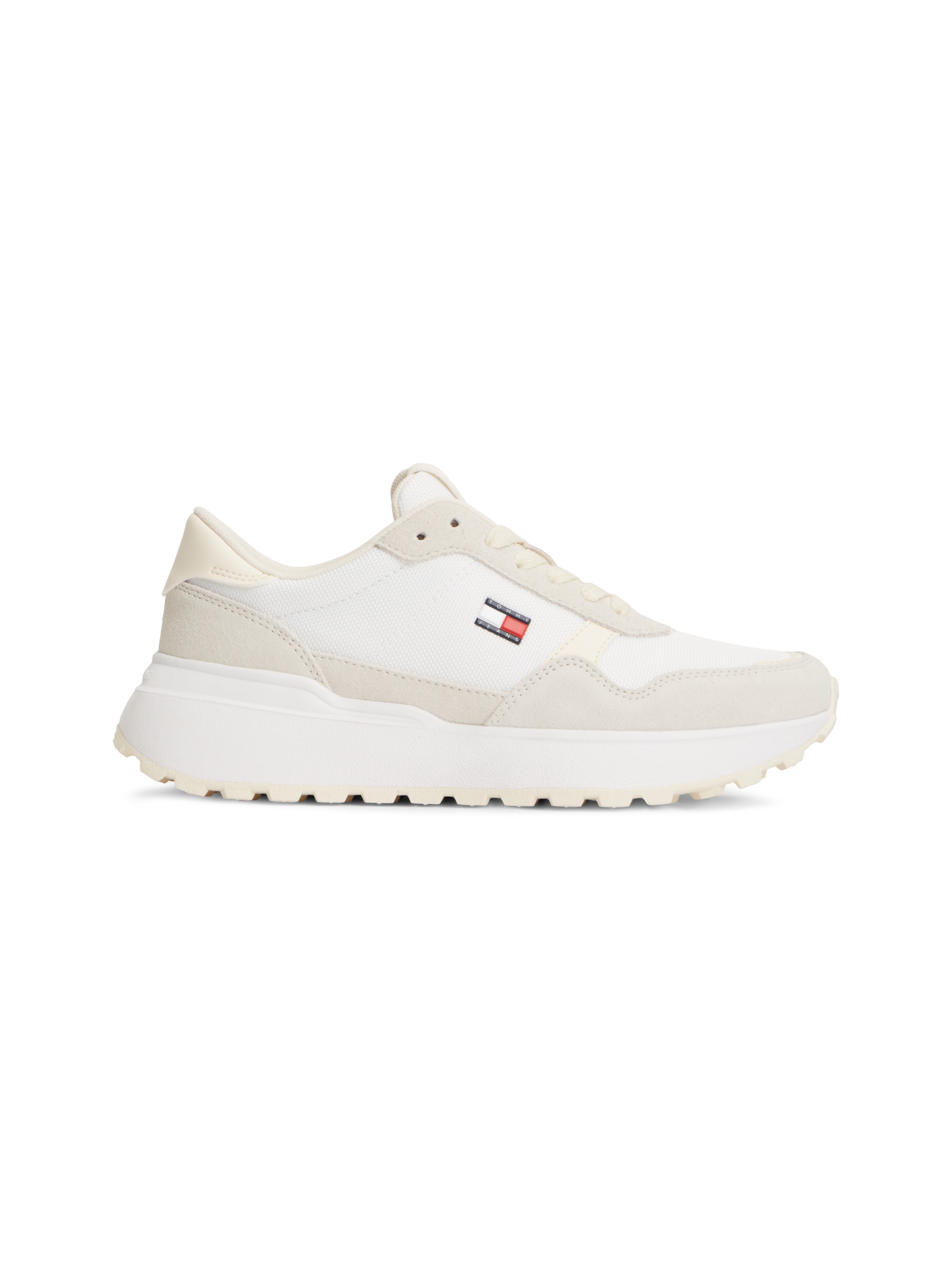 Tommy Jeans Keilsneaker »MODERN RUNNER MIX«  Freizeitschuh, Halbschuh, Schnürschuh mit seitlichem Logo