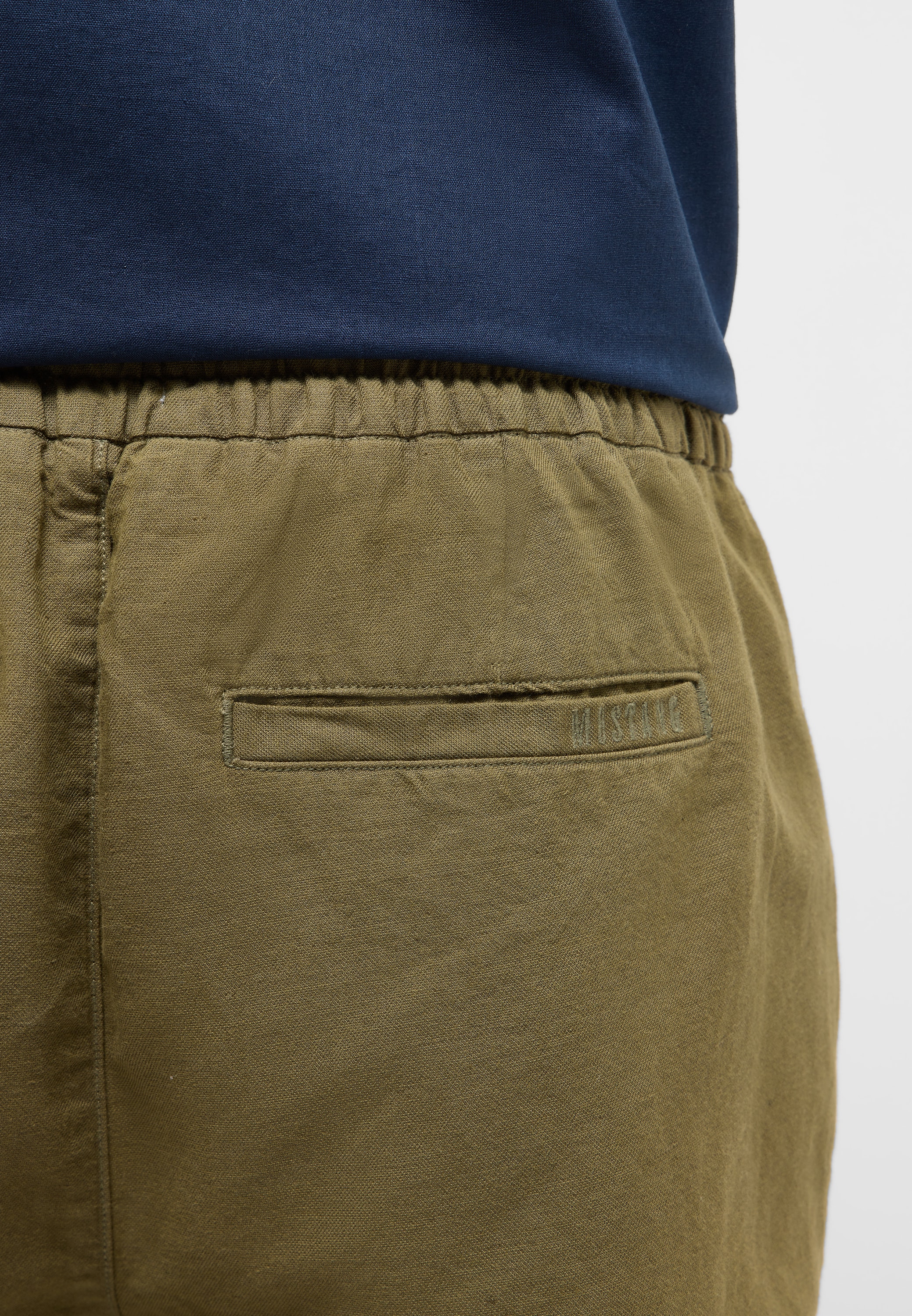 MUSTANG 5-Pocket-Hose »Herren Style Milano Linen Jogger«