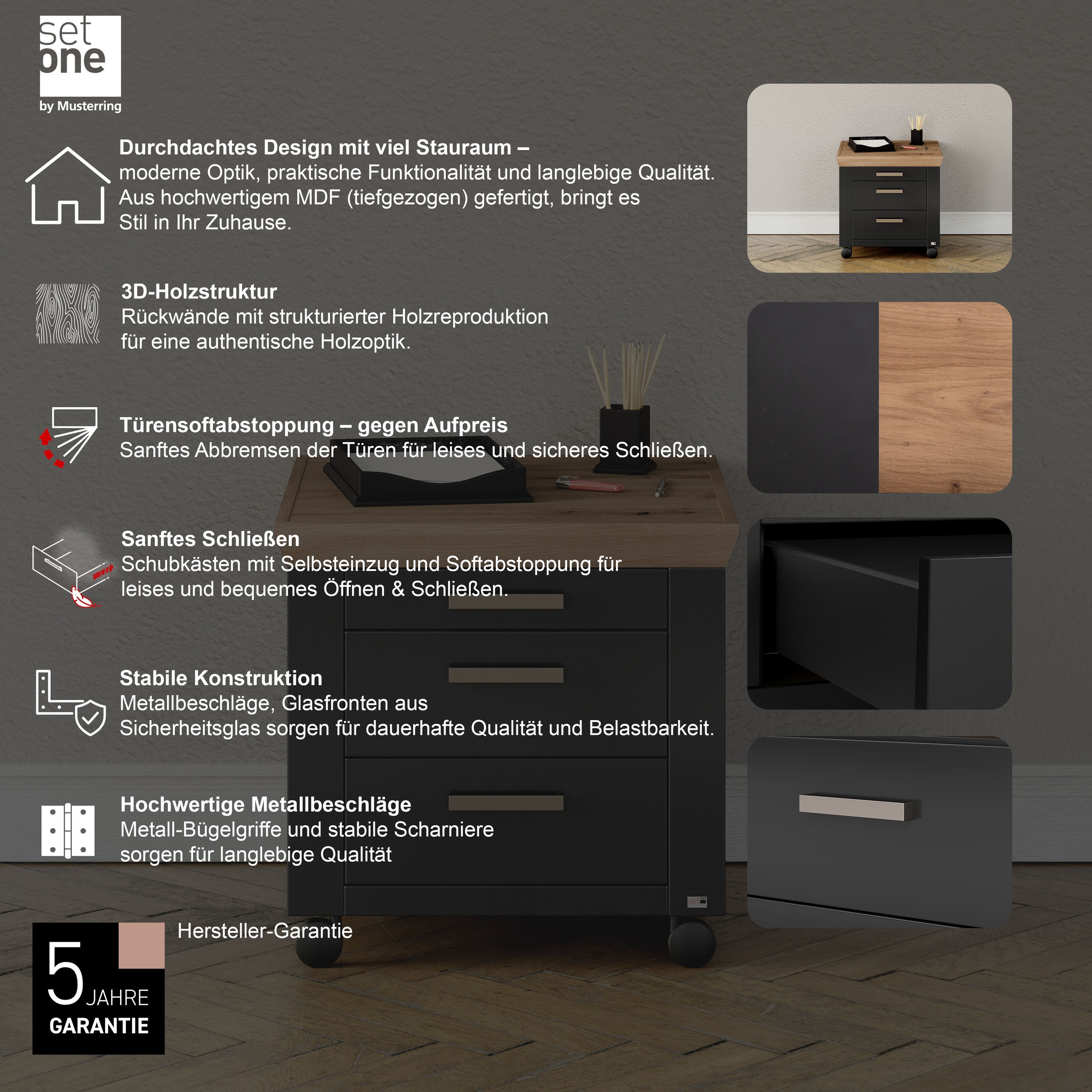 Thumbnail - set one by Musterring Rollcontainer