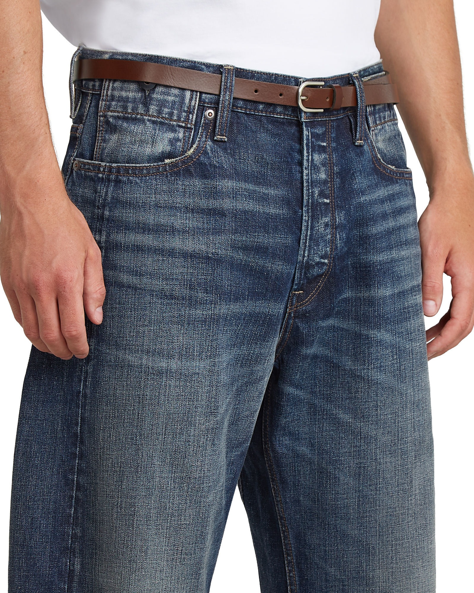 G-STAR Gürtelschnalle "Giannina Thin Leather Belt" günstig online kaufen