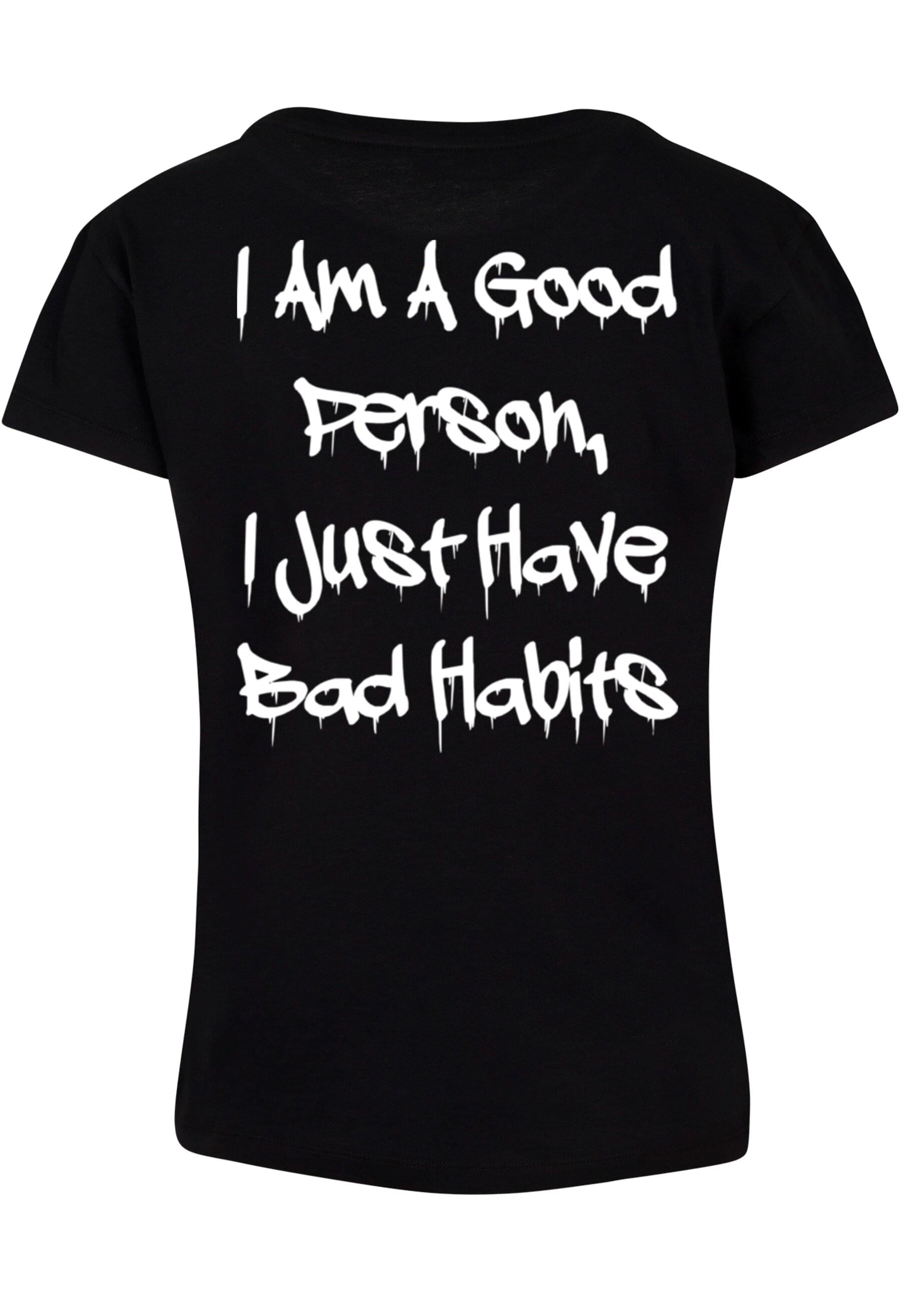Merchcode T-Shirt »Merchcode Damen Ladies Bad Habits Box Tee«, (1 tlg.)
