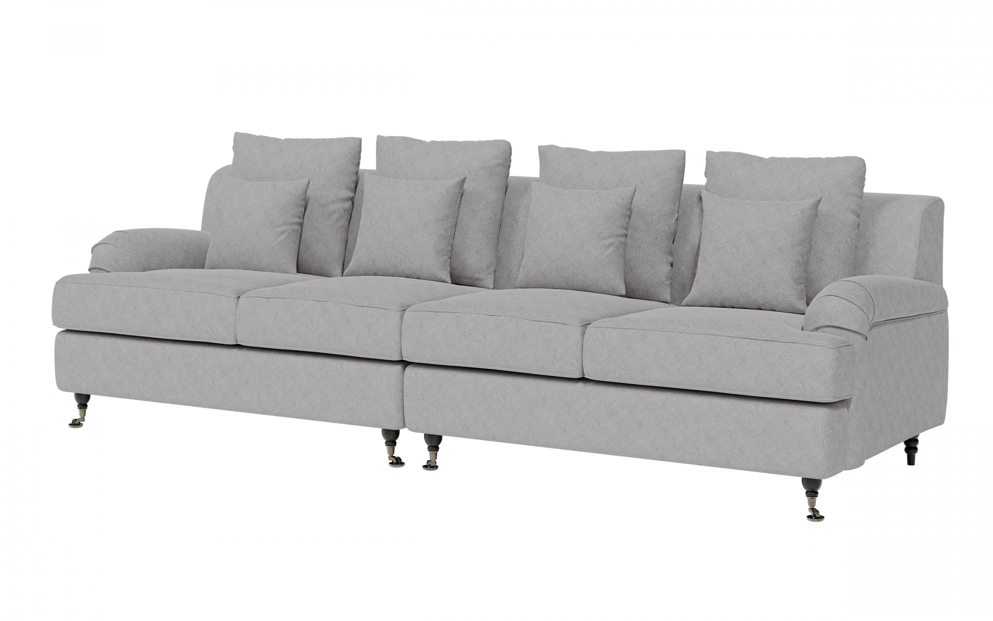 Guido Maria Kretschmer Home&Living Big-Sofa »NORIN«, zwei Fußarten: vorne - Rollen, hinten - Holzfüße