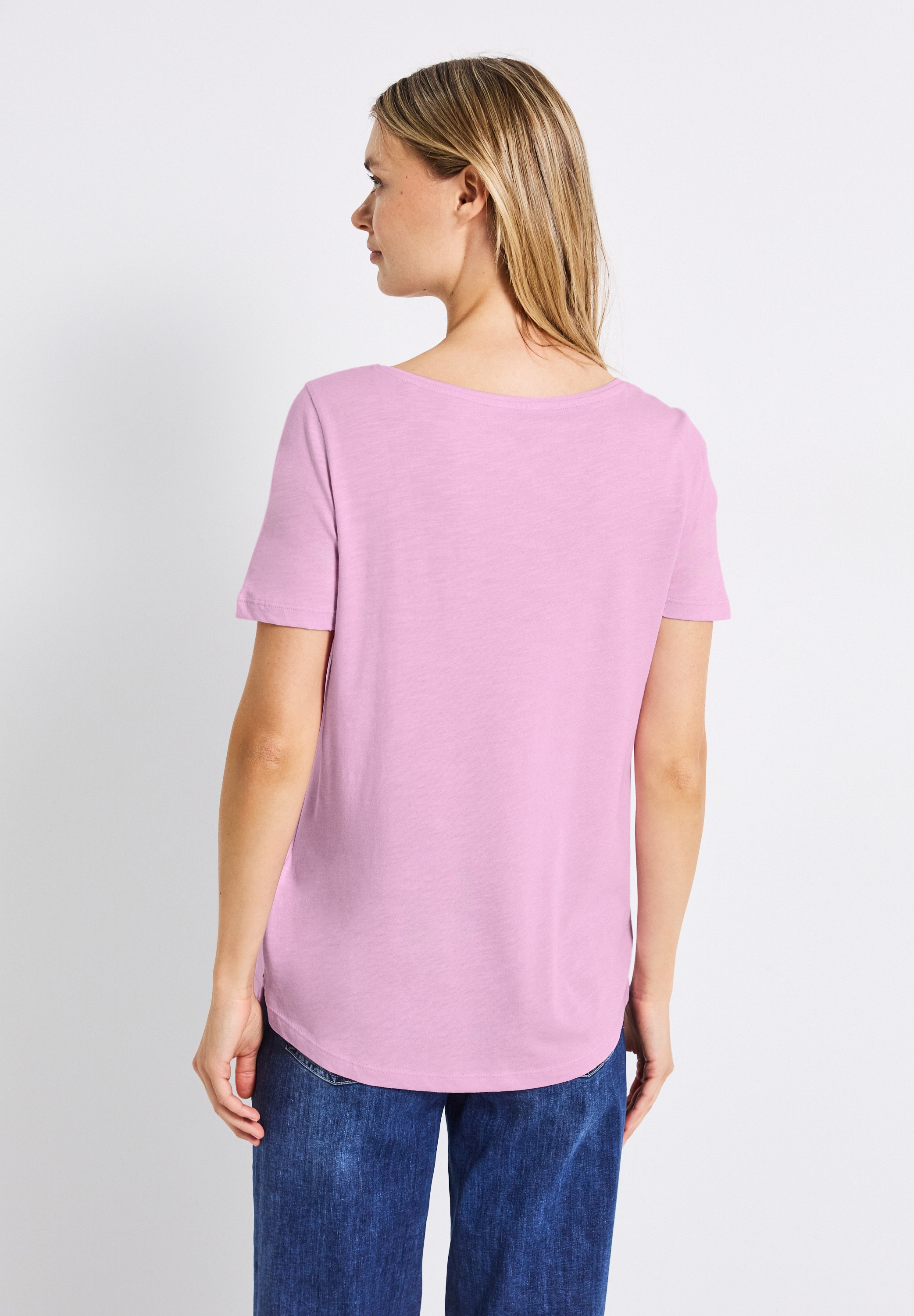 STREET ONE V-Shirt, im soften Baumwoll-Mix