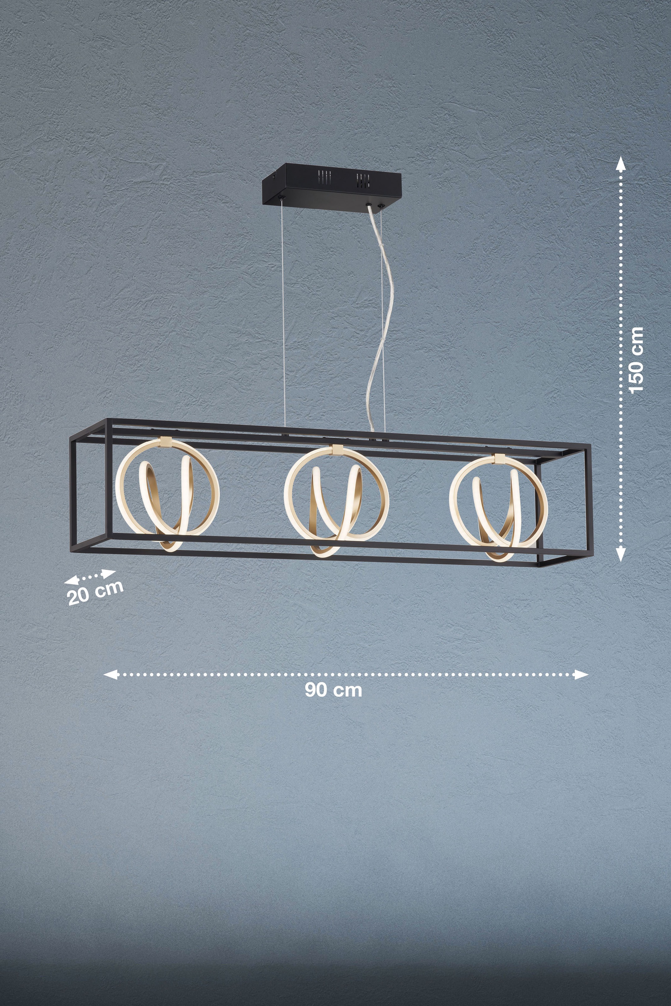 FISCHER & HONSEL Pendelleuchte »Gisi«, 3 flammig, Leuchtmittel LED-Modul | LED fest integriert