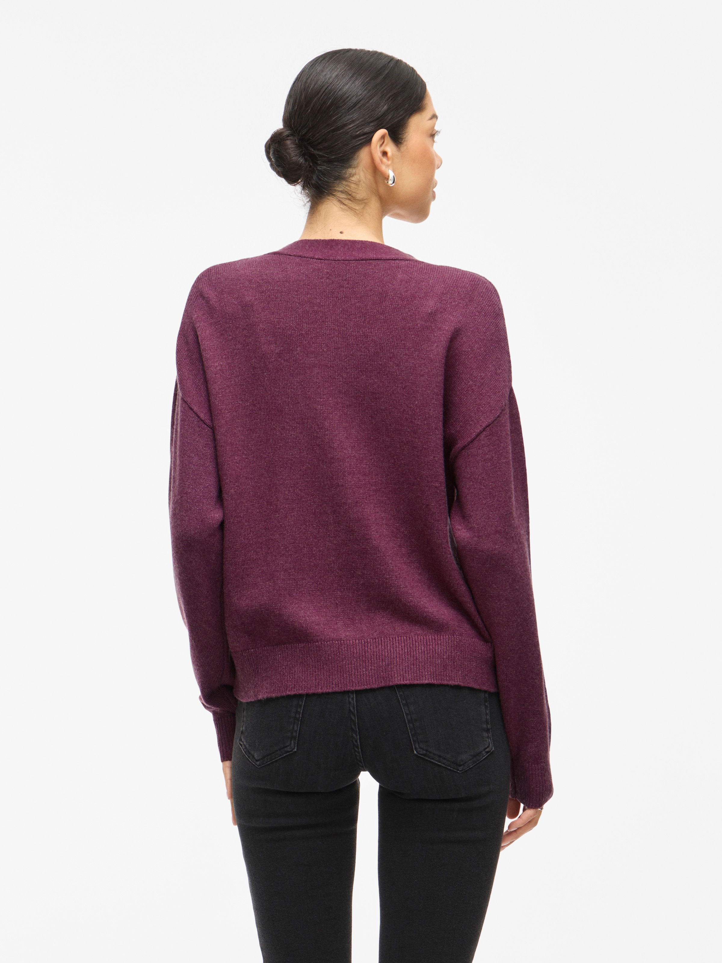 Vila Strickjacke "VIRIL V-NECK KNIT CARDIGAN - NOOS" Materialmix, regular f günstig online kaufen