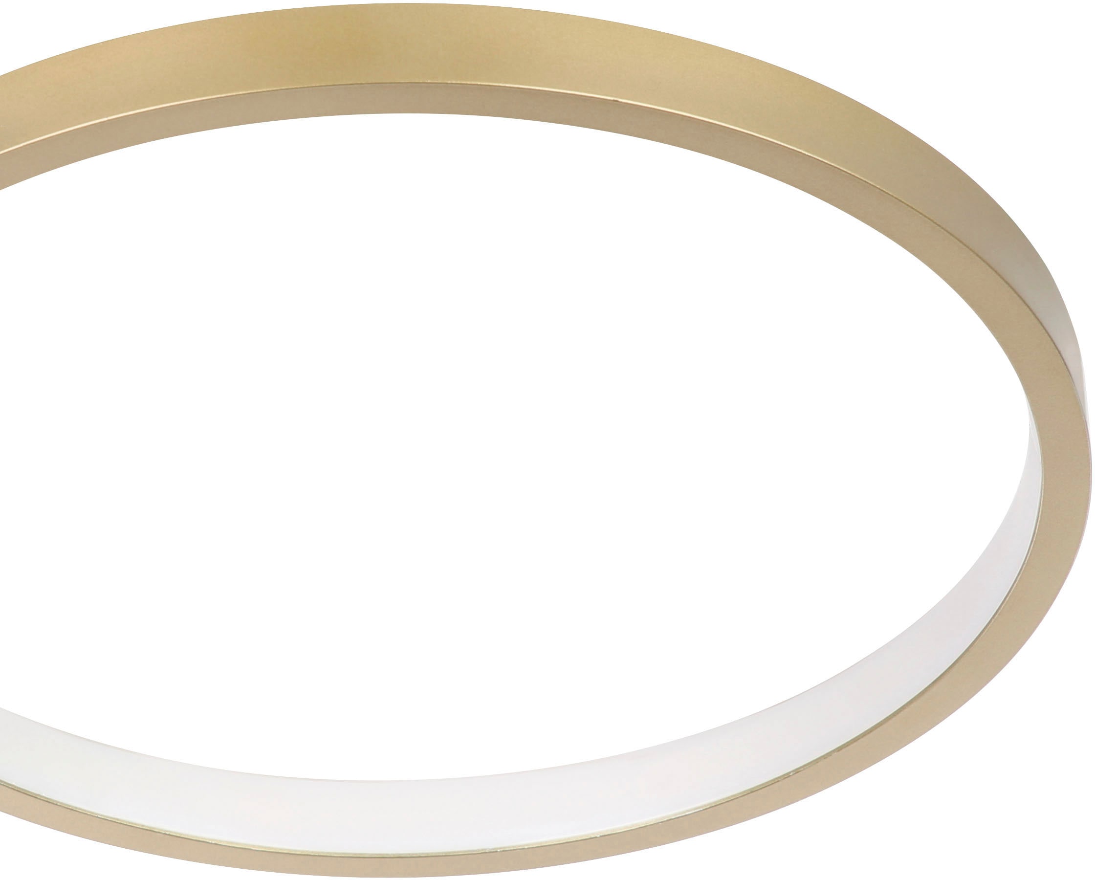 EGLO LED-Deckenleuchte »GAFARES« in gold und weiß aus Alu, Stahl / inkl. LED  fest integriert - 15 Watt kaufen | BAUR