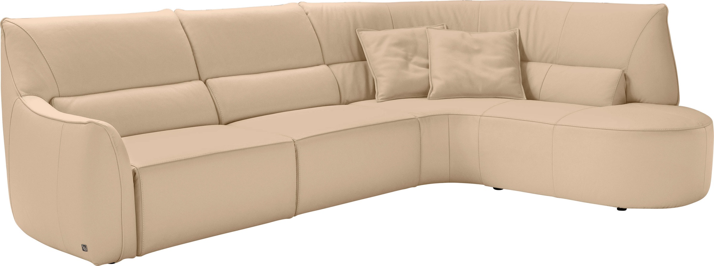 Egoitaliano Ecksofa "Puffy, extravagant & edel, Retro Designsofa, hoher Sit günstig online kaufen