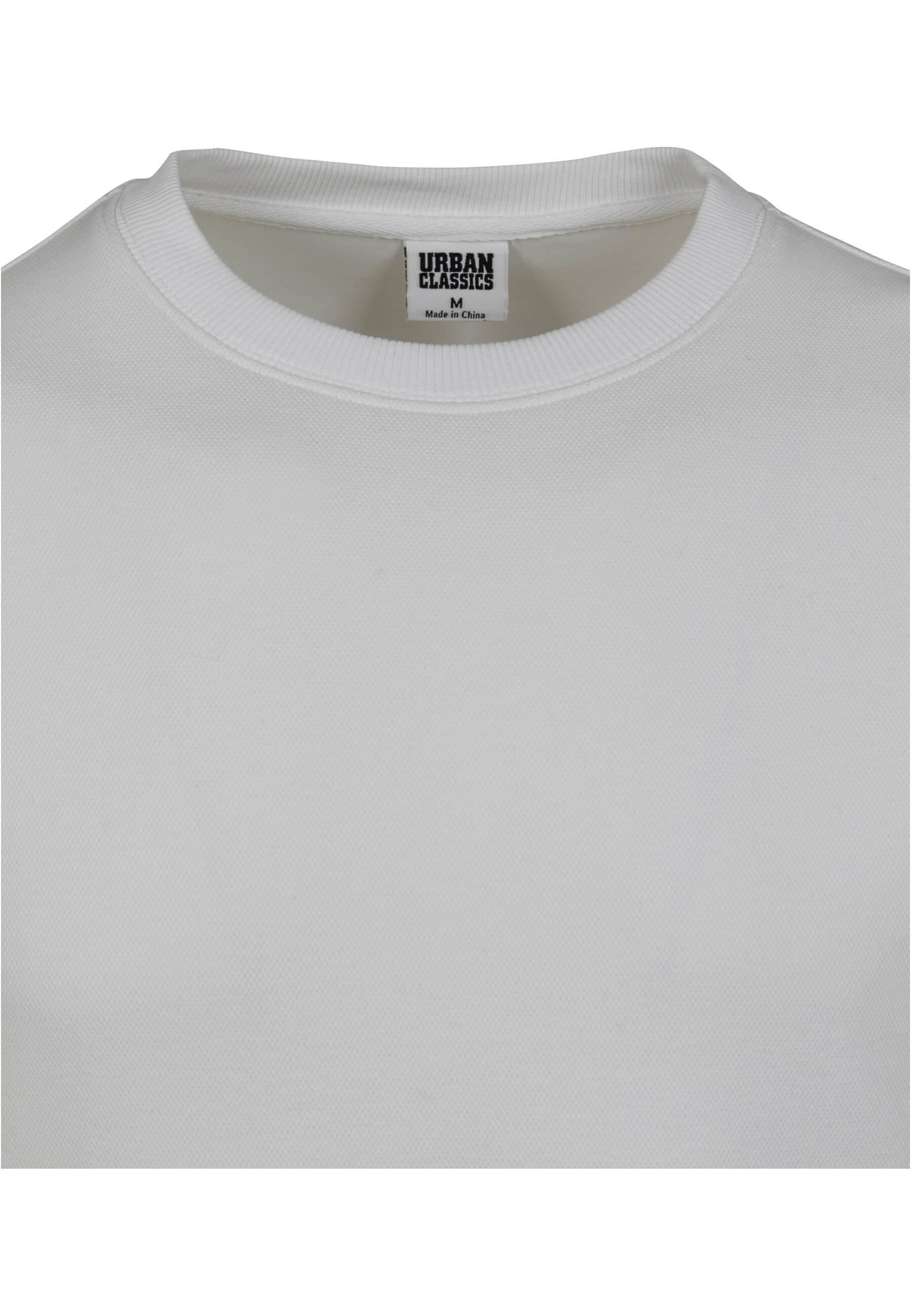 URBAN CLASSICS Rundhalspullover »Urban Classics Herren Heavy Pique Crew«, (1 tlg.)