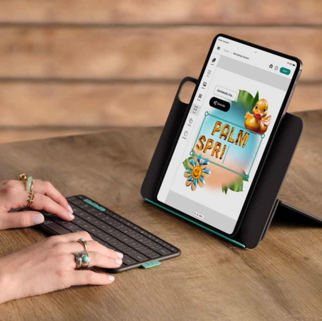Logitech iPad-Tastatur »Flip Folio für iPad Pro 11" (M5/M4) / Air 11" (M2/M3) / Air (5. Gen.)« ()