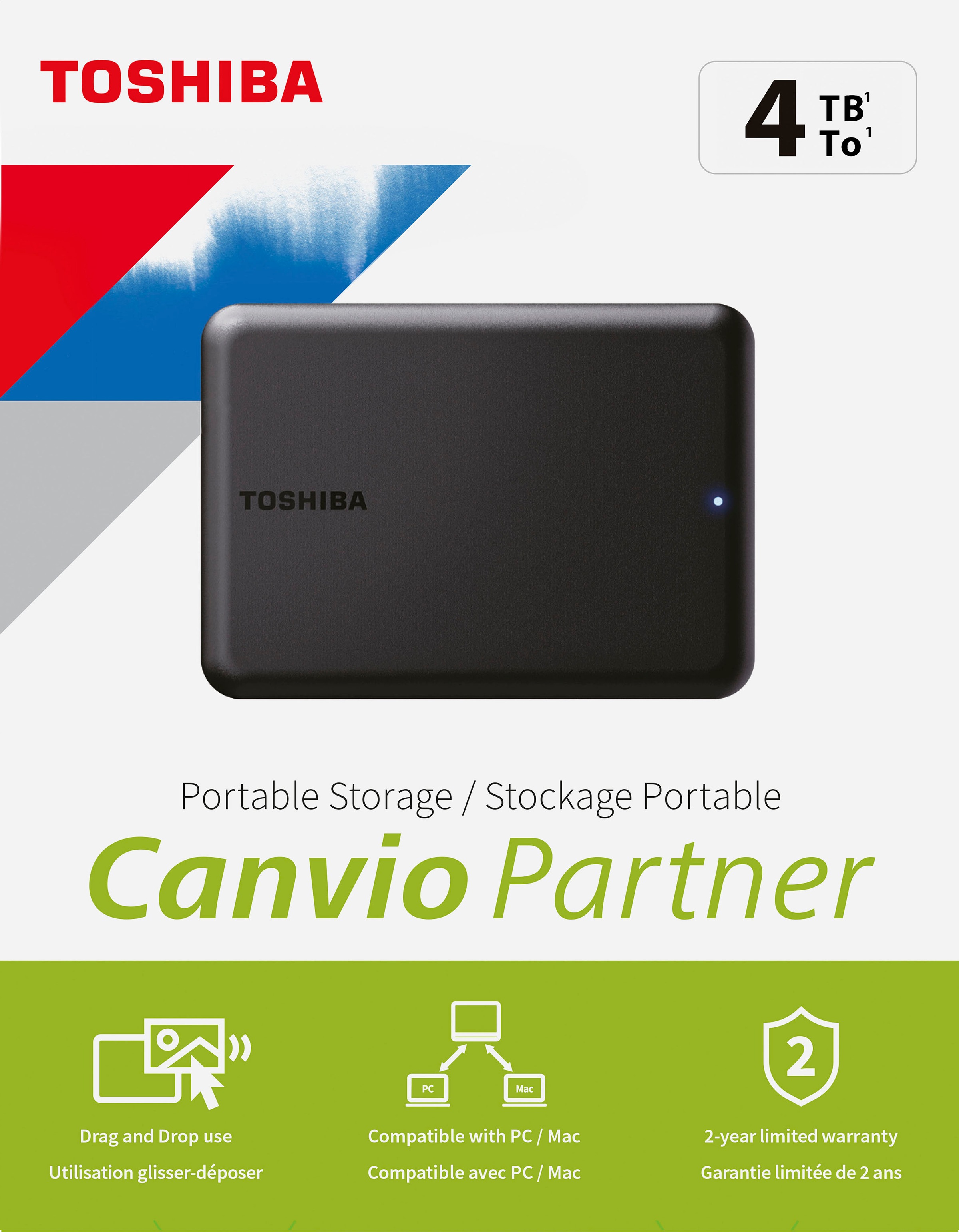 externe »Canvio | USB 3.2 BAUR Toshiba Gen-1 HDD-Festplatte Zoll, 4TB«, 2,5 Partner Anschluss