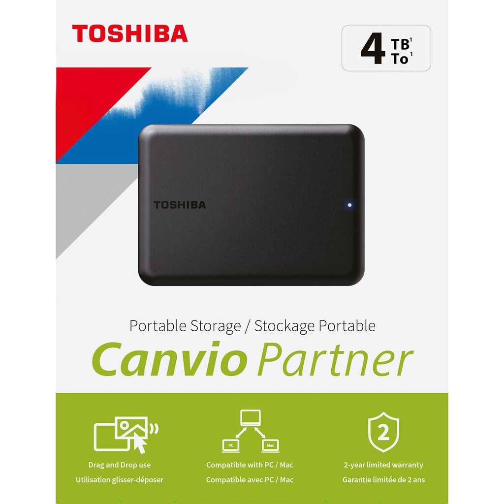 Toshiba externe HDD-Festplatte »Canvio Partner 4TB«, 2,5 Zoll, Anschluss USB 3.2 Gen-1