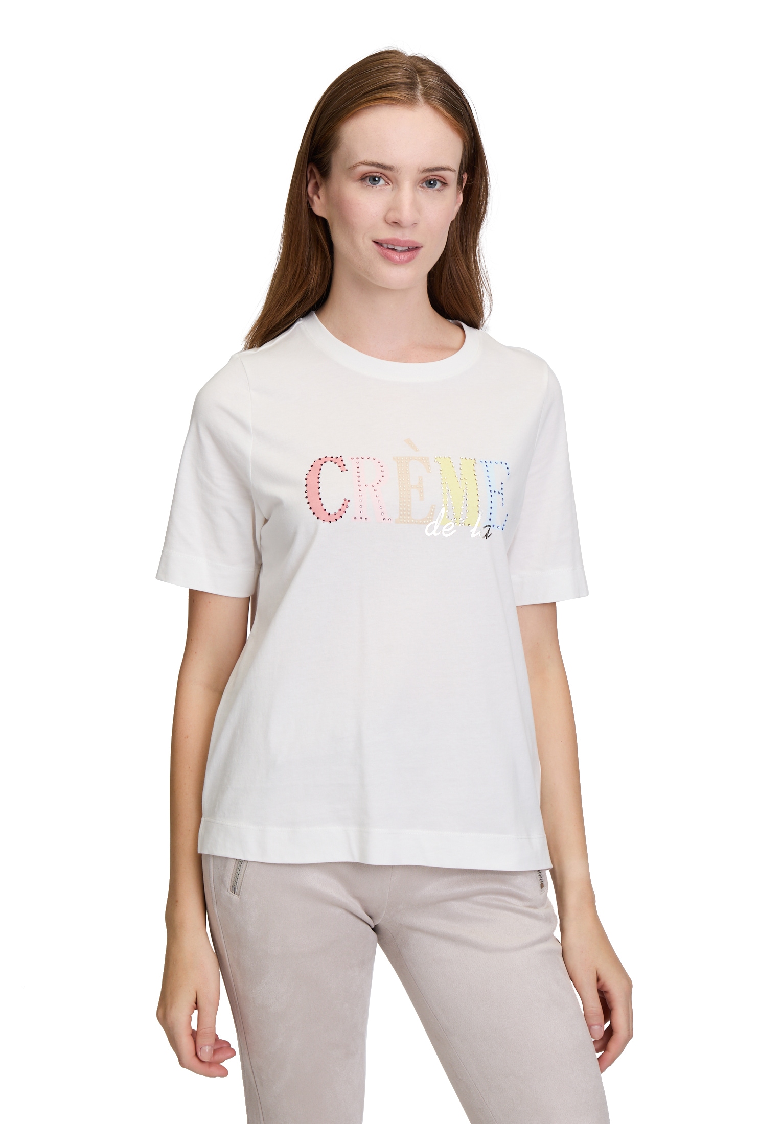 Cartoon Kurzarmshirt "Cartoon Damen Printshirt mit Rundhalsausschnitt", (1 günstig online kaufen