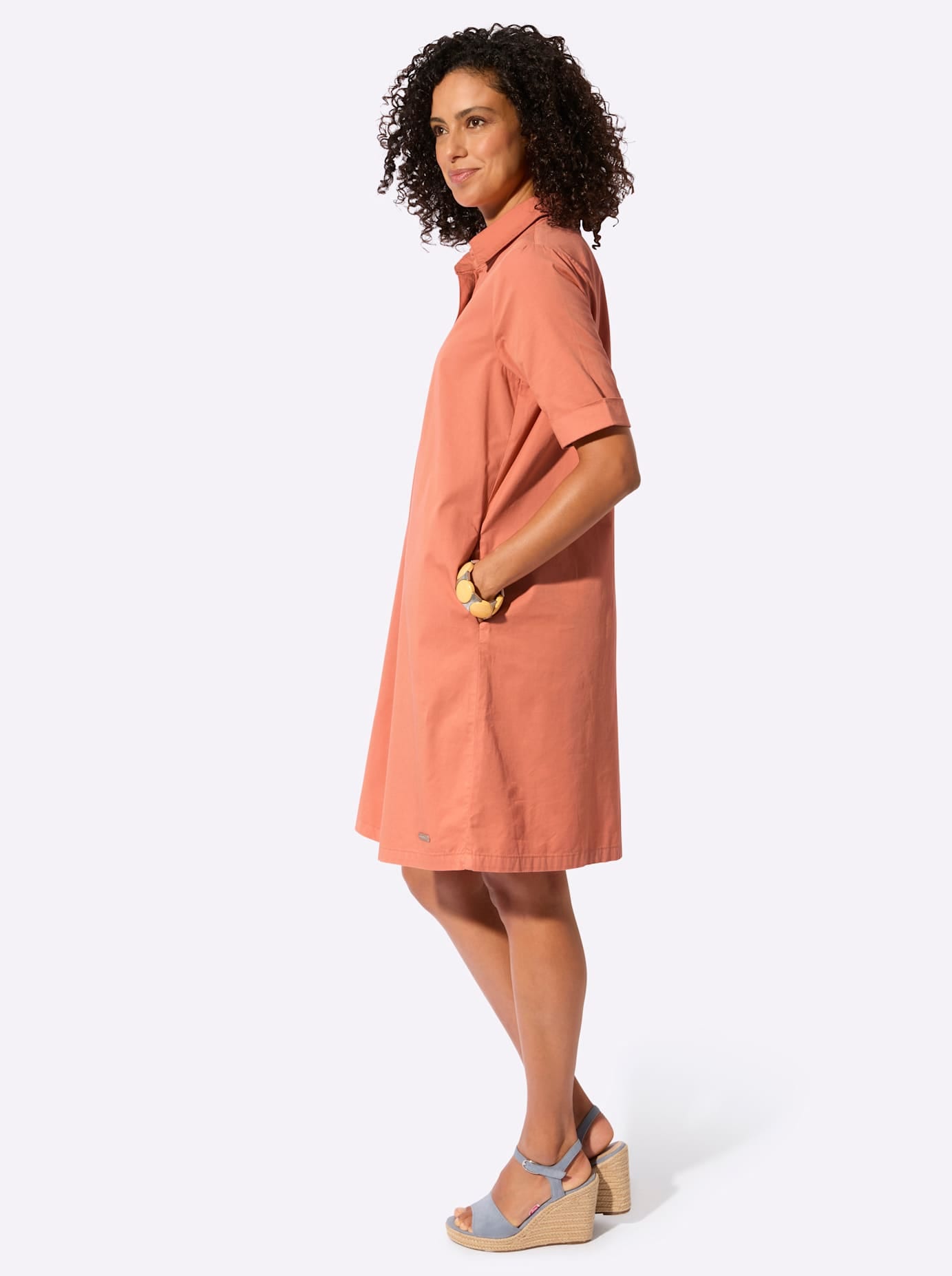 Casual Looks Jeanskleid »Jeans-Kleid« Nahttasche