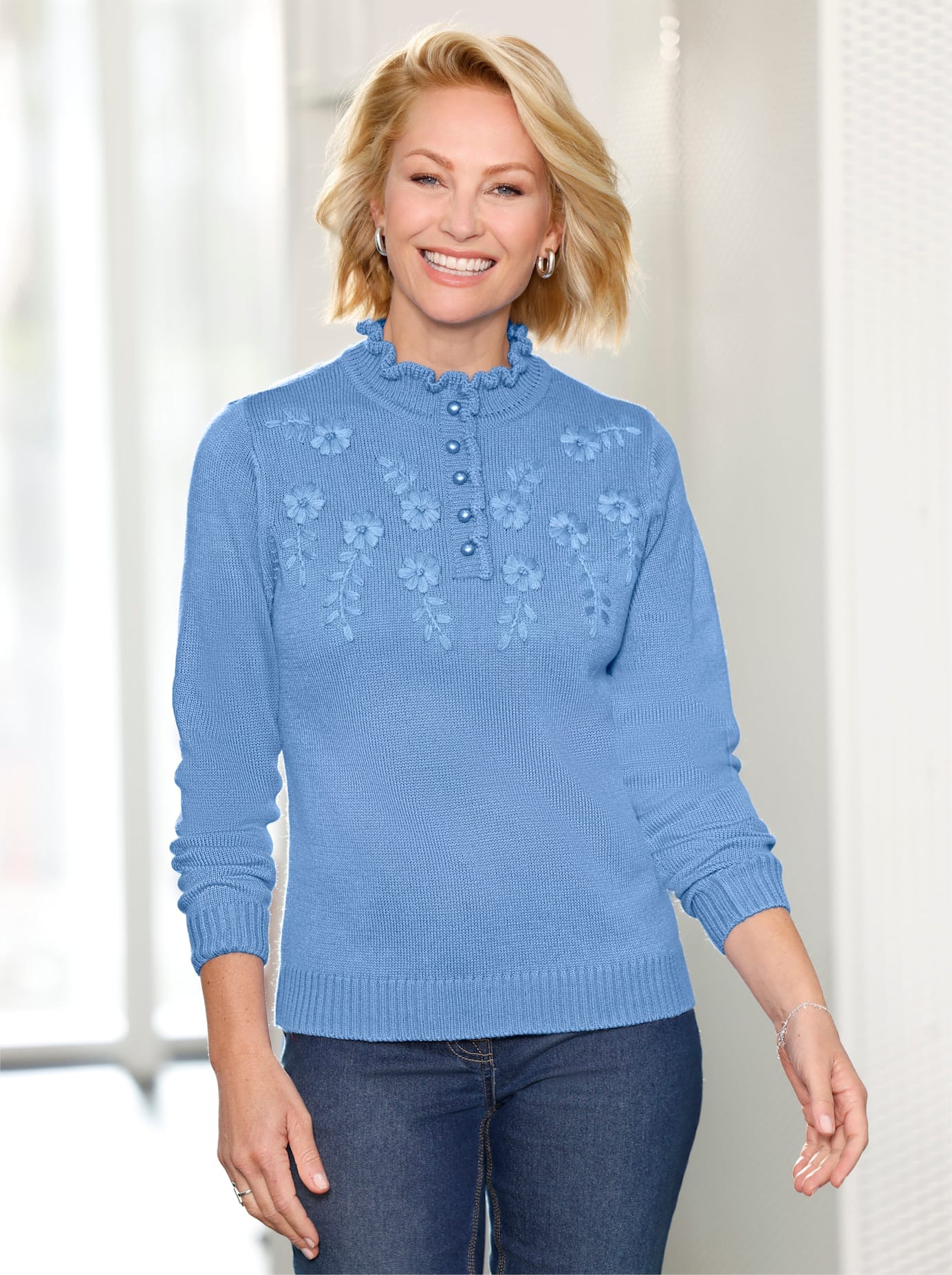 Classic Basics Stehkragenpullover "Pullover" günstig online kaufen