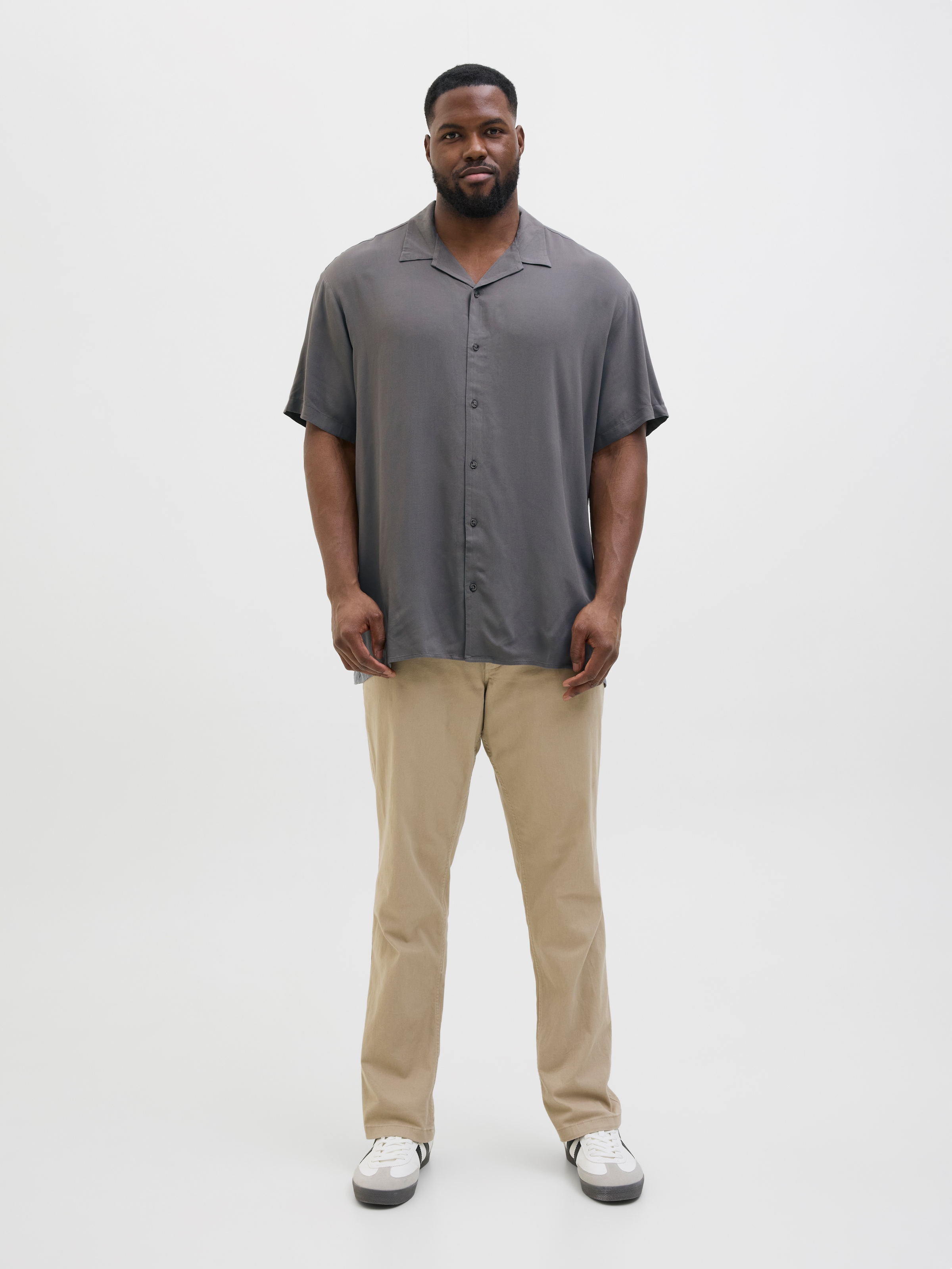 Jack & Jones PlusSize Kurzarmhemd »JJEJEFF SOLID RESORT SHIRT S/S SN PLS«