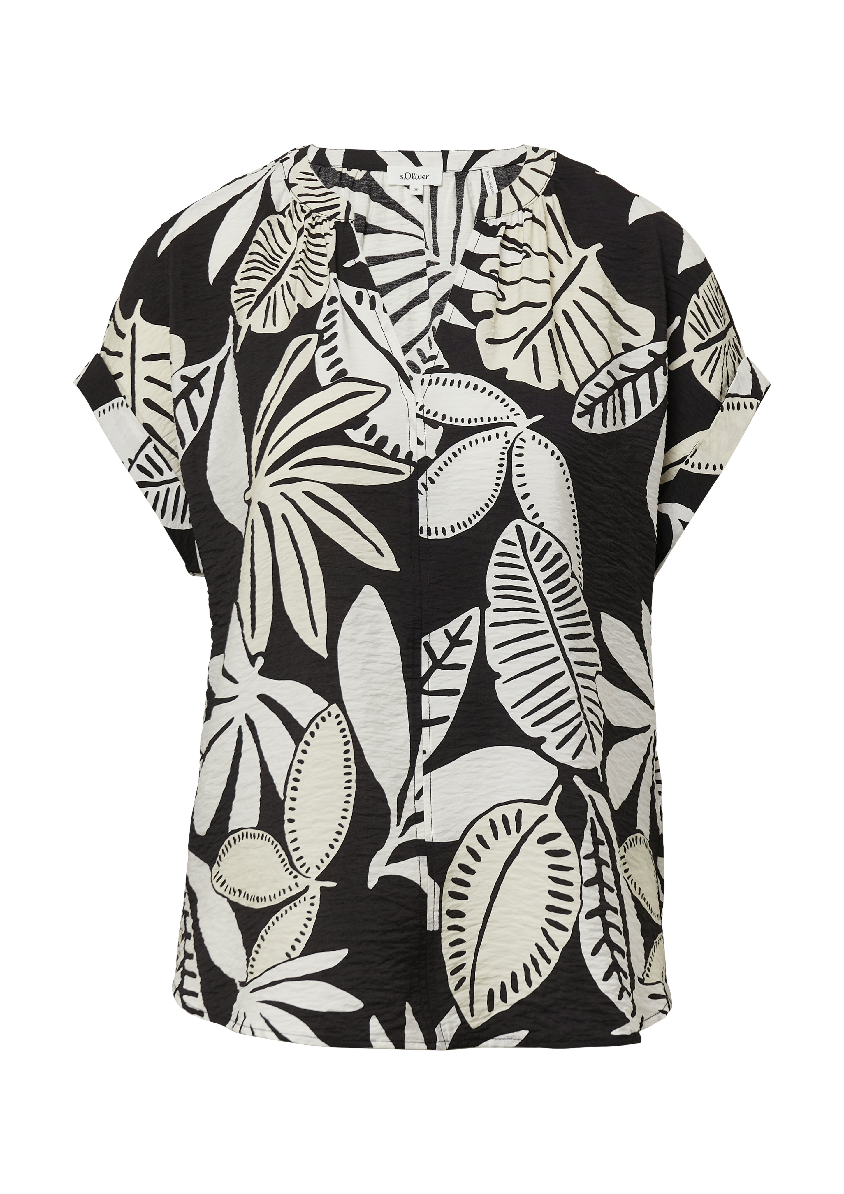 Thumbnail - s.Oliver Druckbluse mit Raff-Details