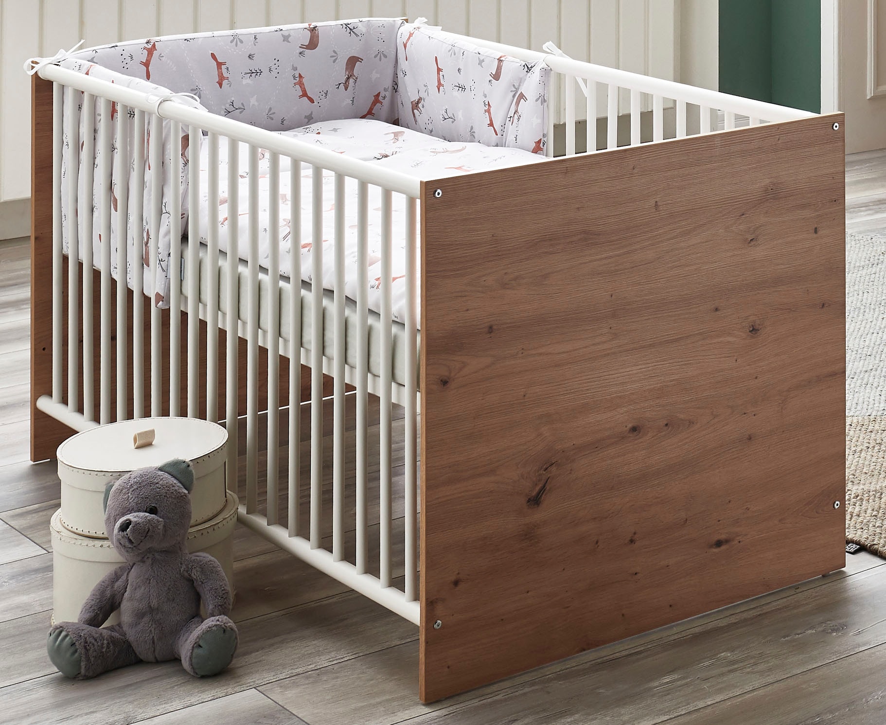 arthur berndt Babymöbel-Set »Babyzimmer Set »Matheo« 2-teilig«, (Spar-Set, 2  St.), bestehend aus Kinderbett und Wickelkommode bestellen | BAUR