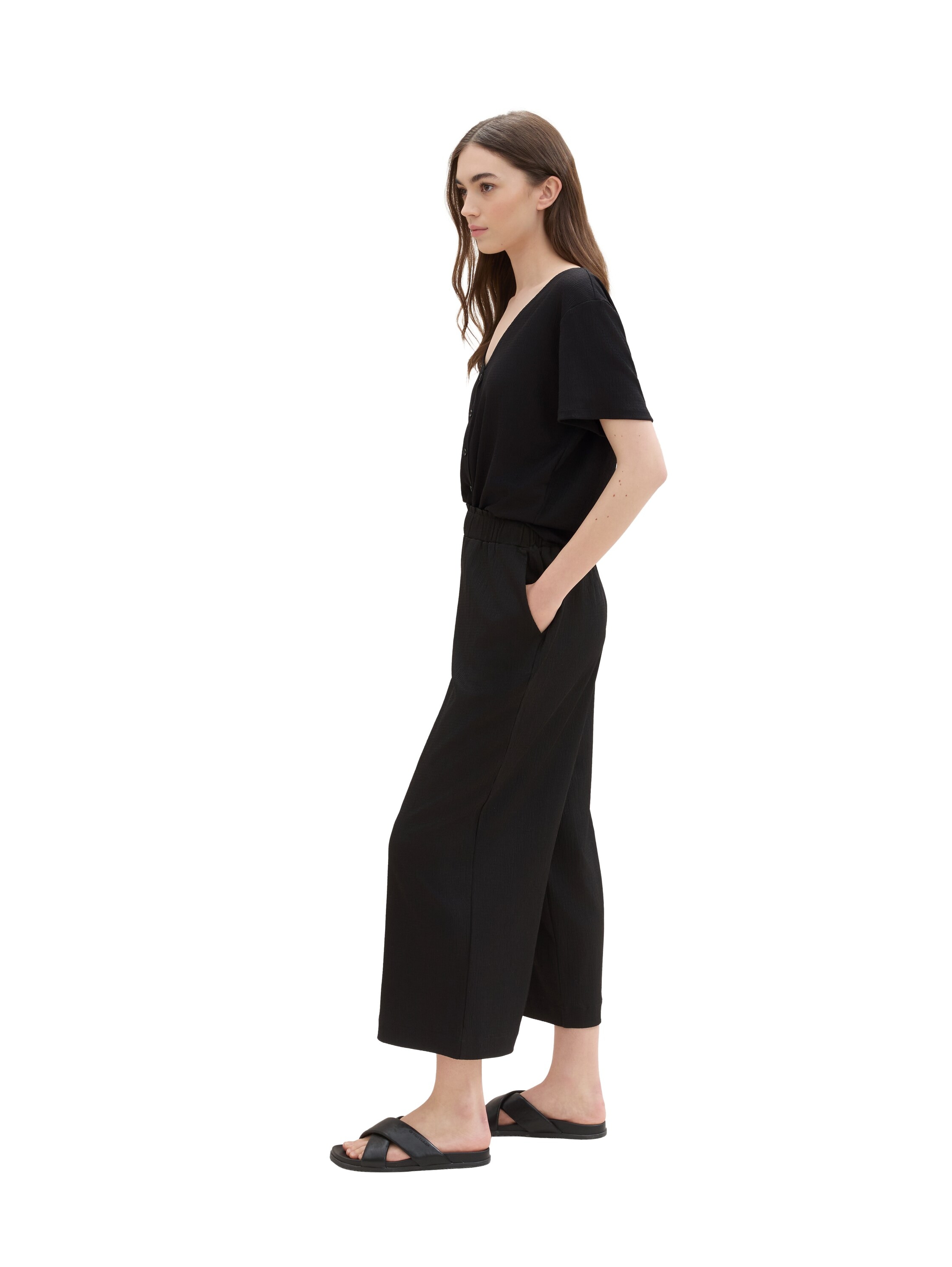 TOM TAILOR Denim Culotte, mit Streifenmuster