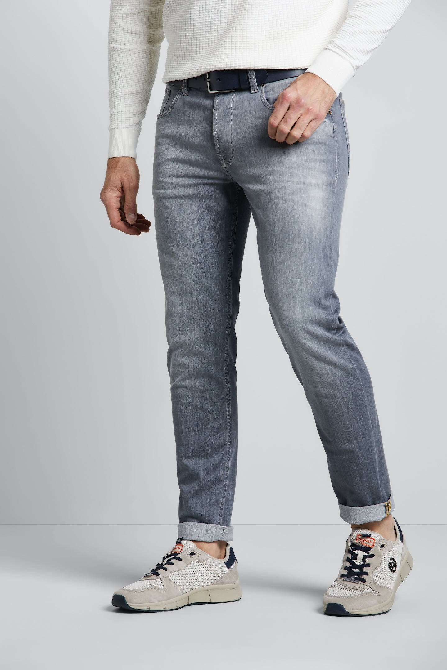 bugatti 5-Pocket-Jeans, mit Used-Waschung