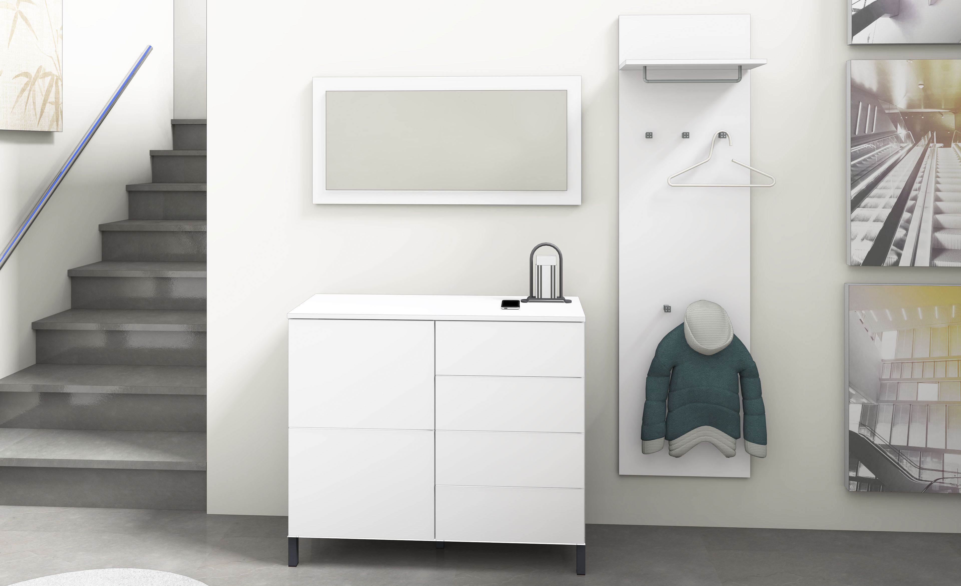 Thumbnail - borchardt Möbel Garderoben-Set 3 Stk. tlg.