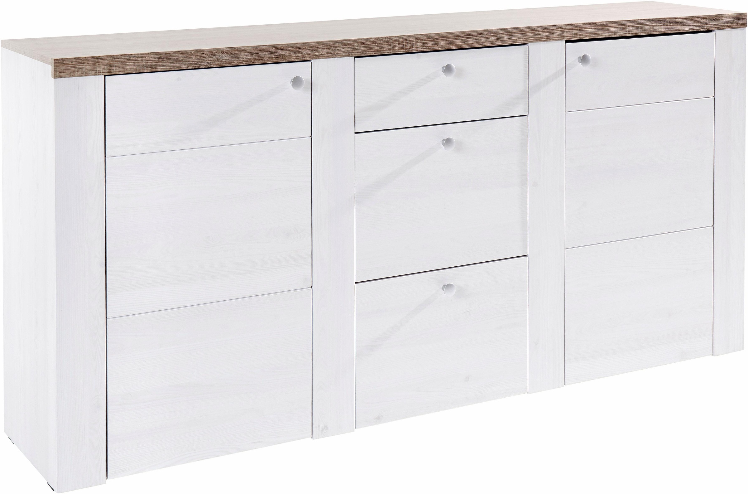 OTTO home Sideboard "Larona, zeitlose Kommode mit 2 Türen, 3 Schubkästen, T günstig online kaufen