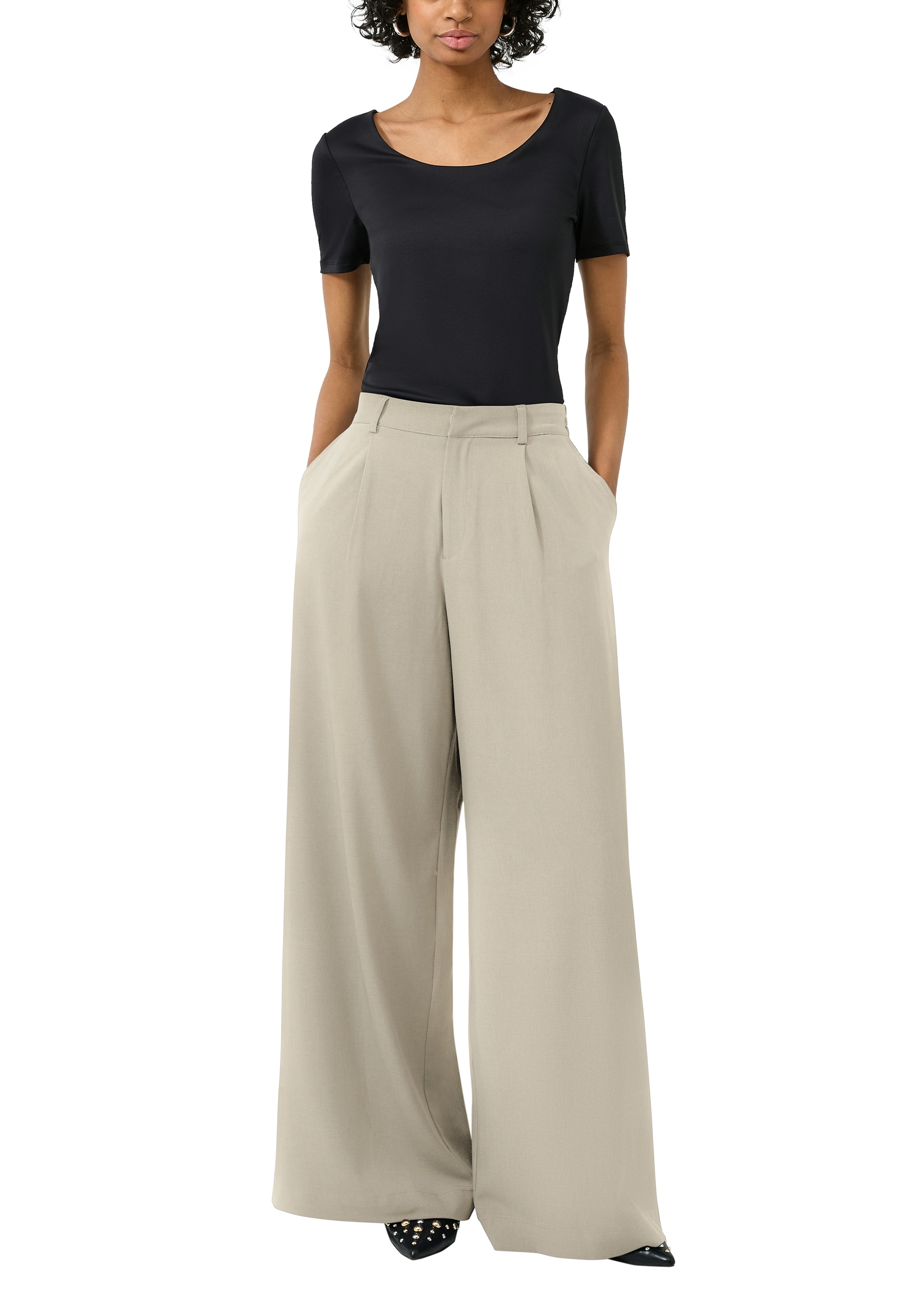 QS Pantalon Femme Beige 38 2