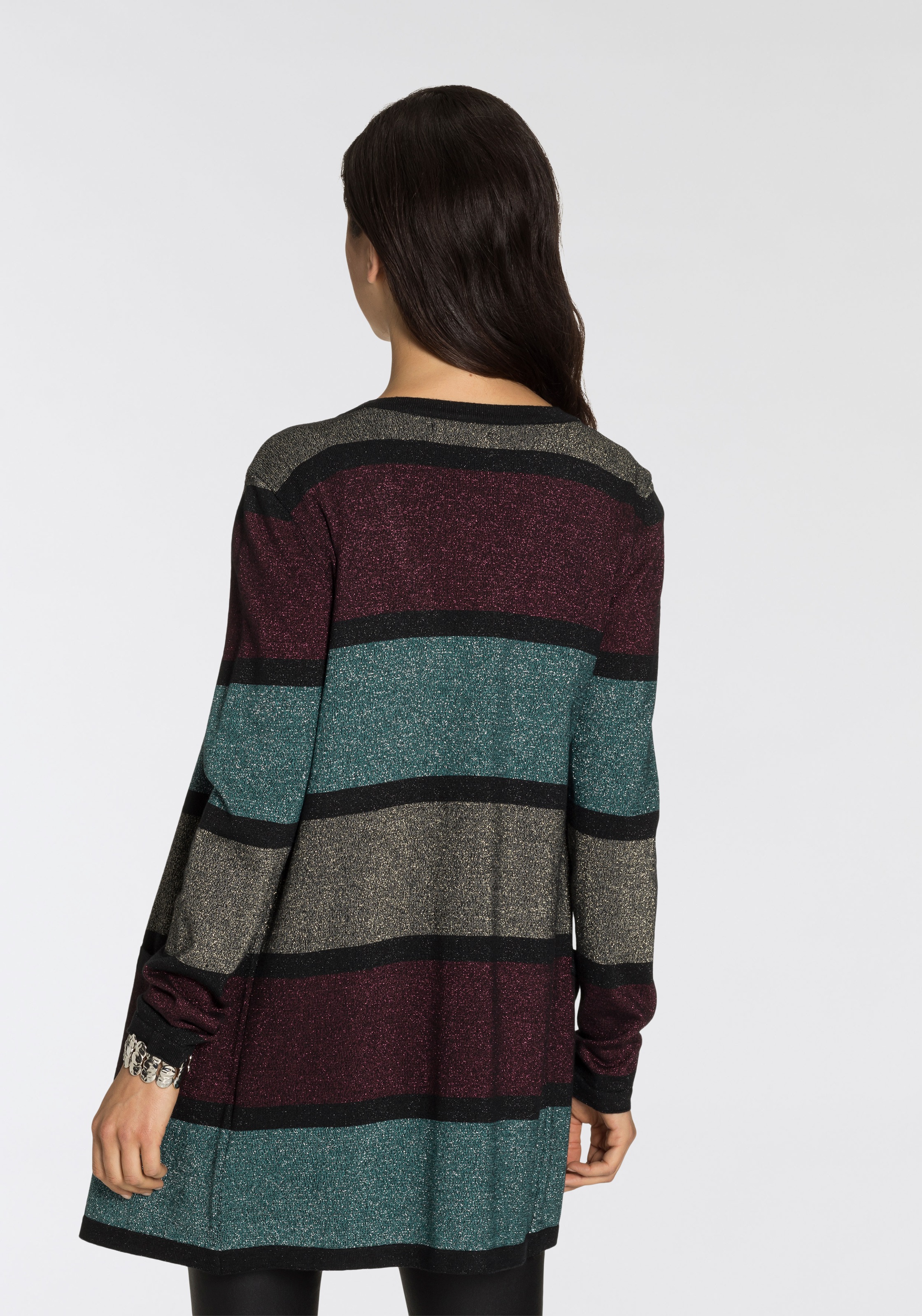 Melrose Longstrickjacke, aus weichem Glitzergarn günstig online kaufen