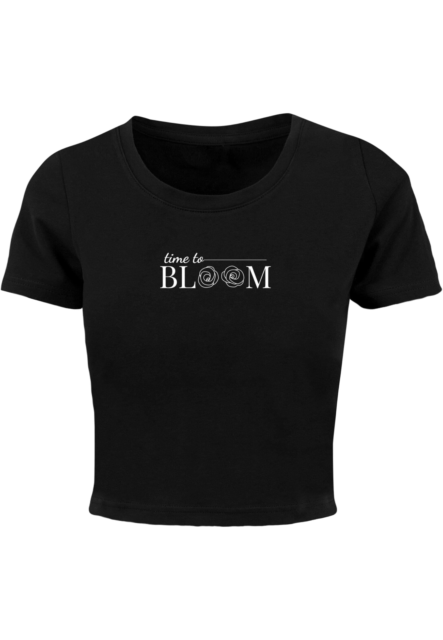 Merchcode T-Shirt "Merchcode Damen Ladies Time to bloom - Cropped Tee" 1 St günstig online kaufen