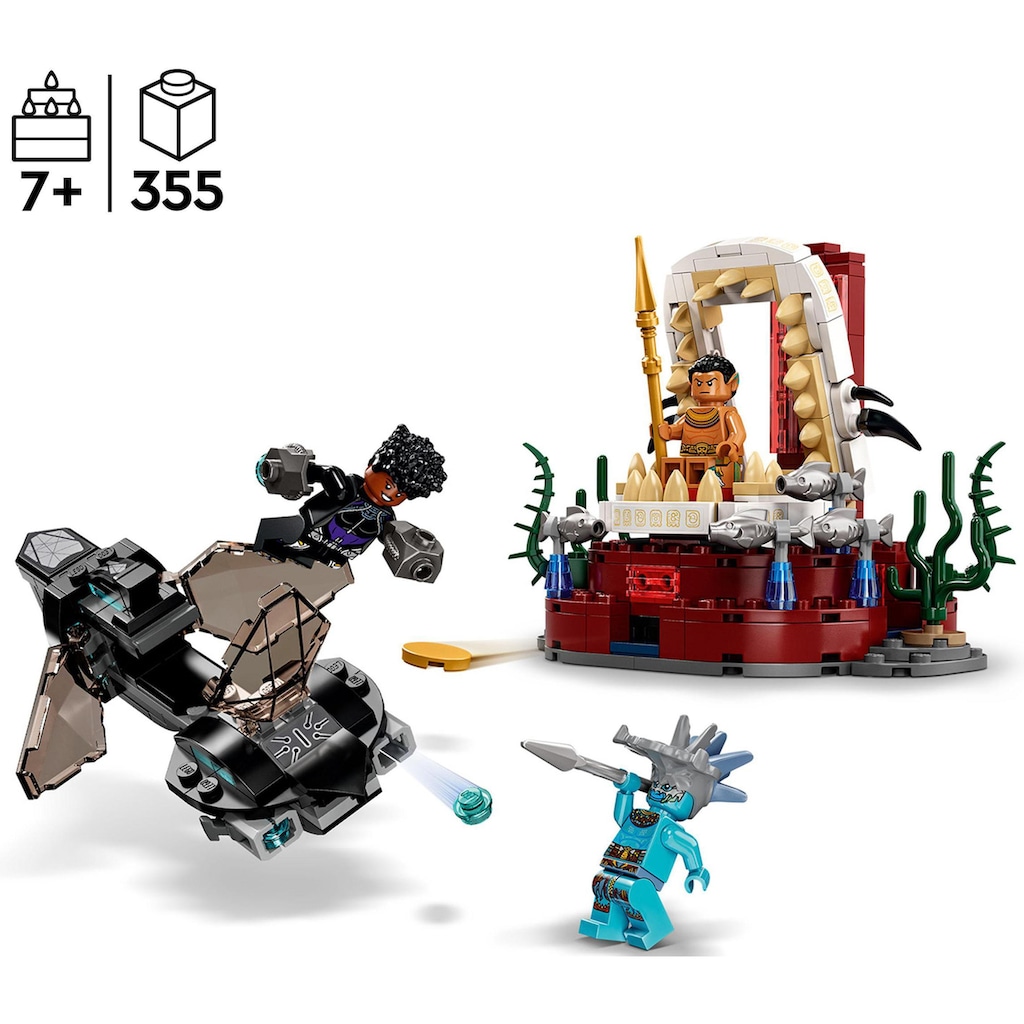 LEGO® Konstruktionsspielsteine »König Namors Thronsaal (76213), LEGO® Marvel«, (355 St.), Made in Europe