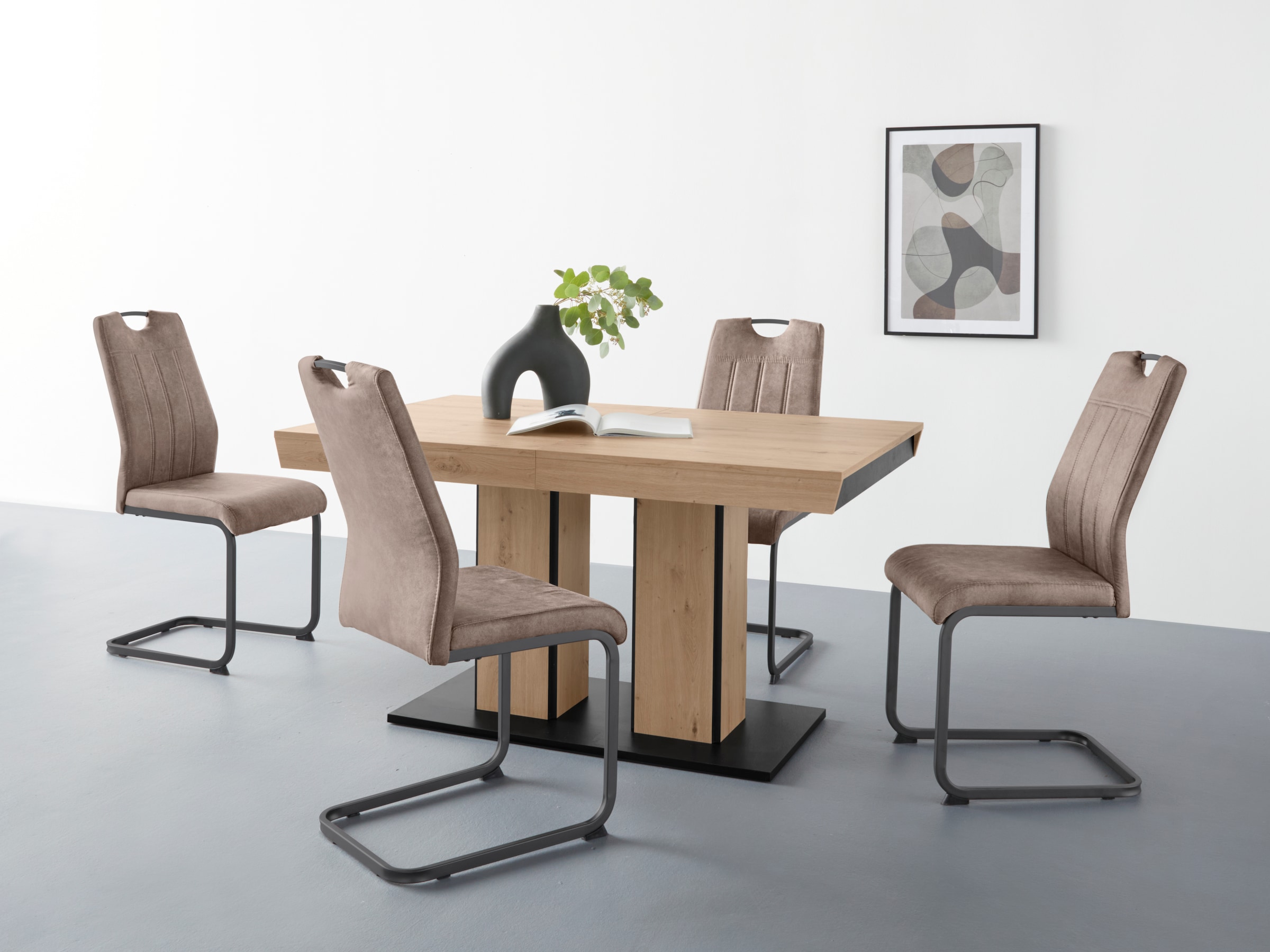 HELA Essgruppe "Tisch ausziehbar 140 -220 cm," Set, 5 Stk. tlg. Belastbarke günstig online kaufen