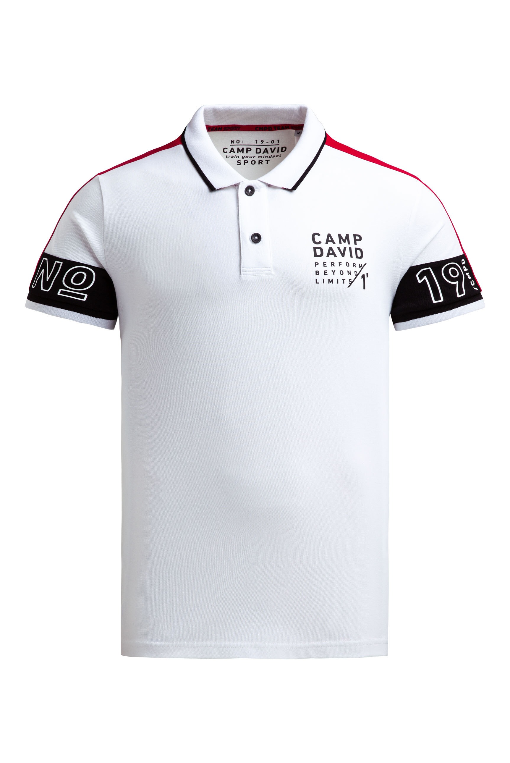 CAMP DAVID Poloshirt mit Baumwolle